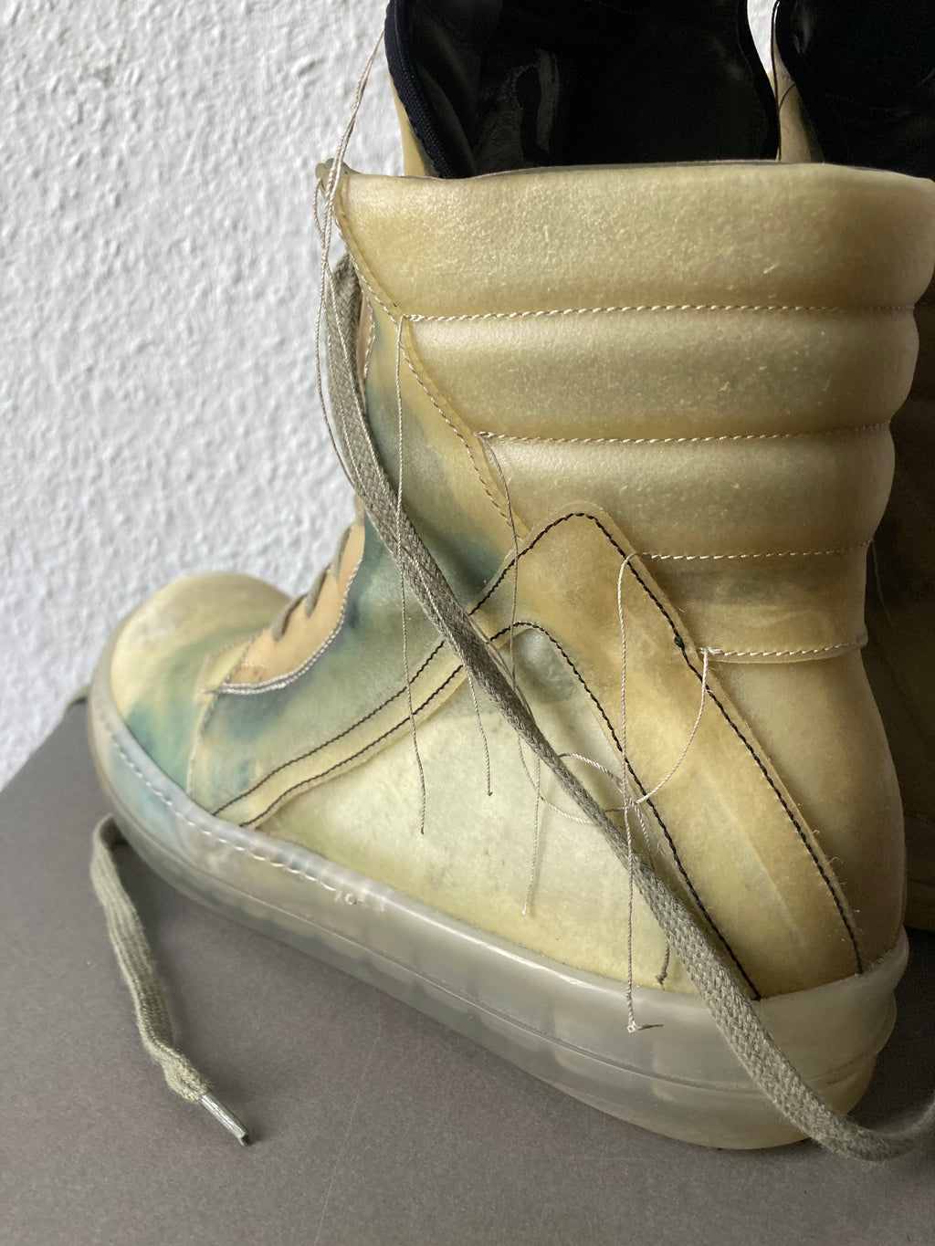 S/S 19 "BABEL" Transparent "Swamp" Geobaskets Rick Owens IT42/US 9