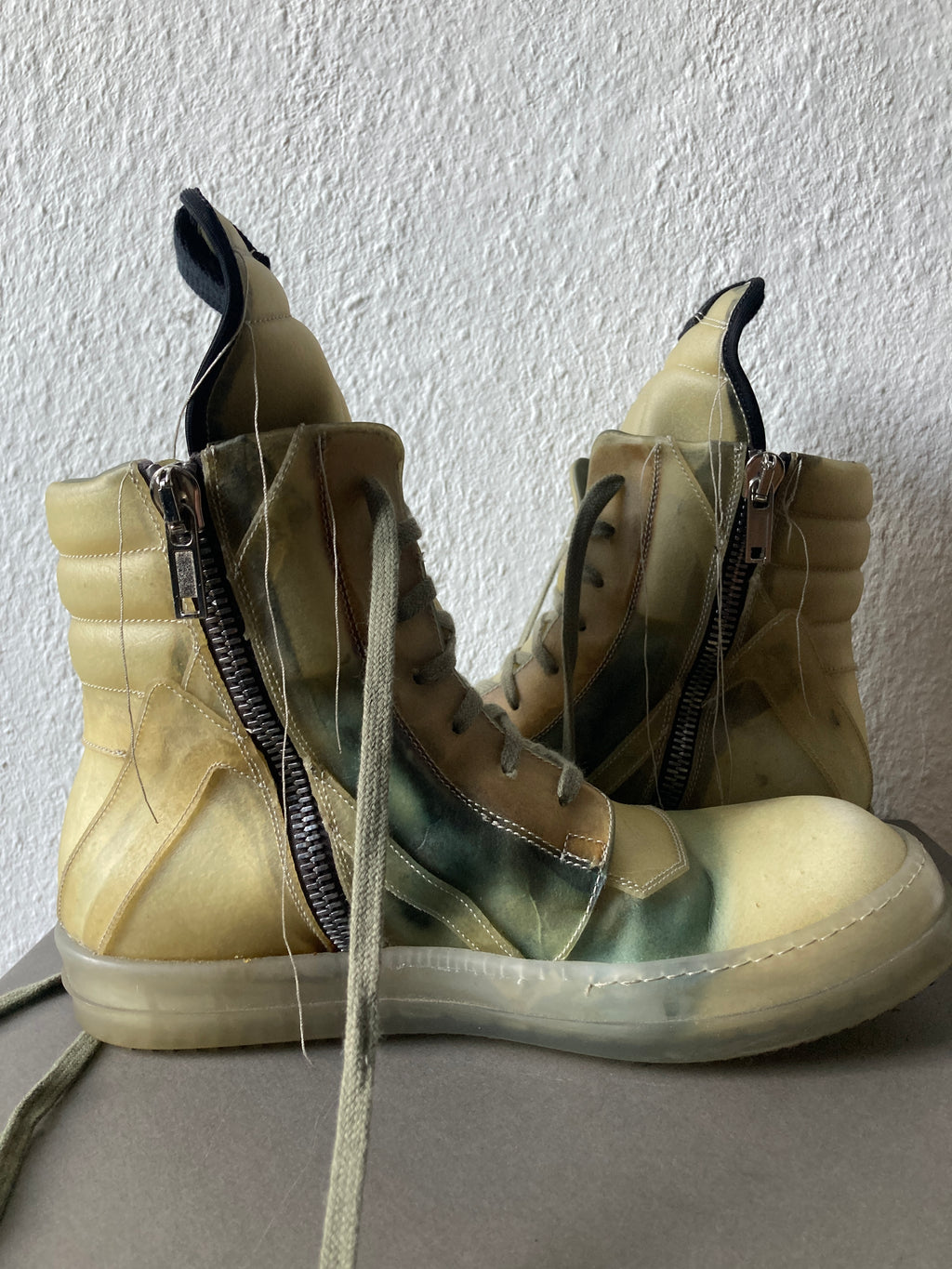 S/S 19 "BABEL" Transparent "Swamp" Geobaskets Rick Owens IT42/US 9