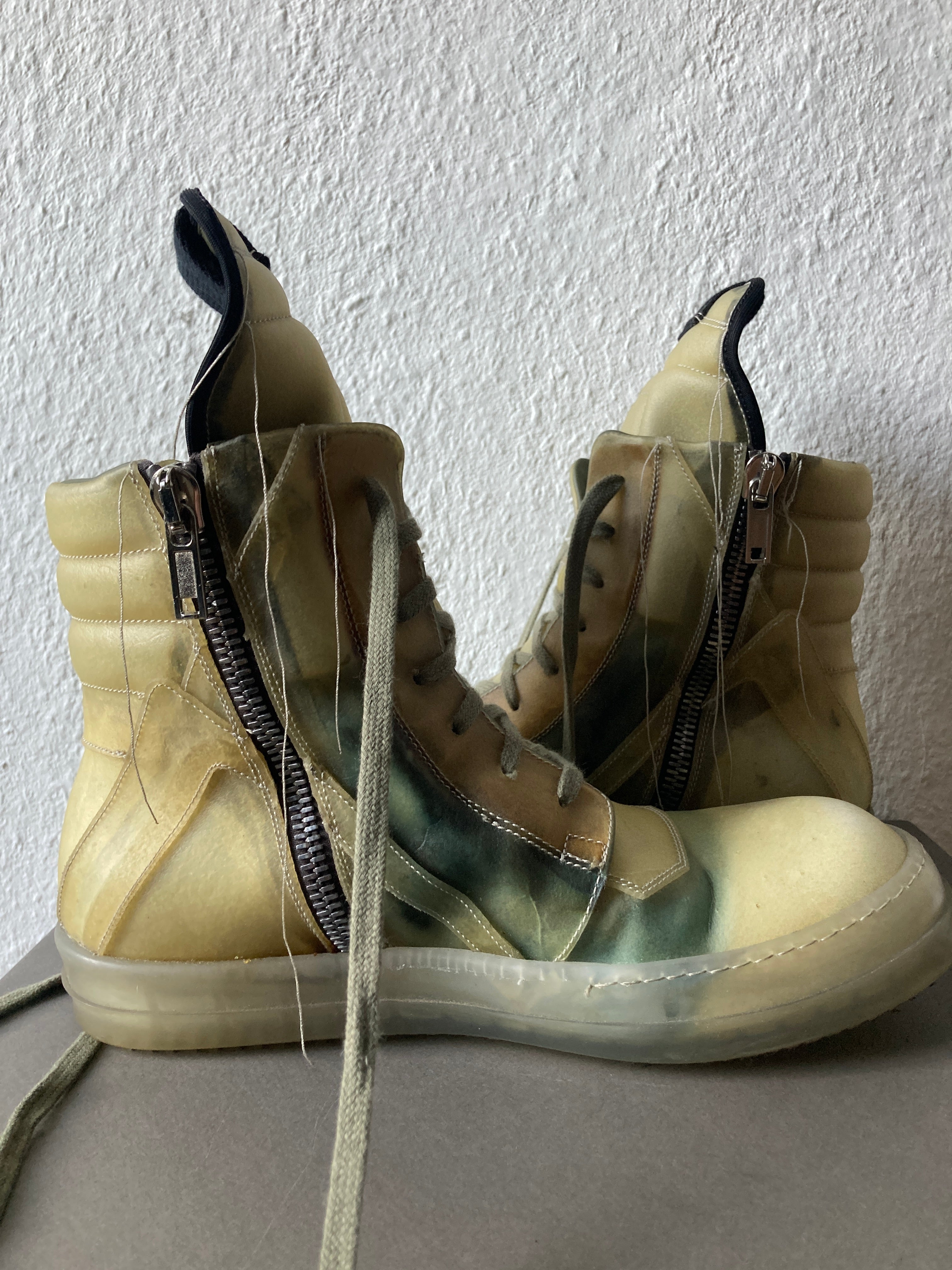 S/S 19 "BABEL" Transparent "Swamp" Geobaskets Rick Owens IT42/US 9