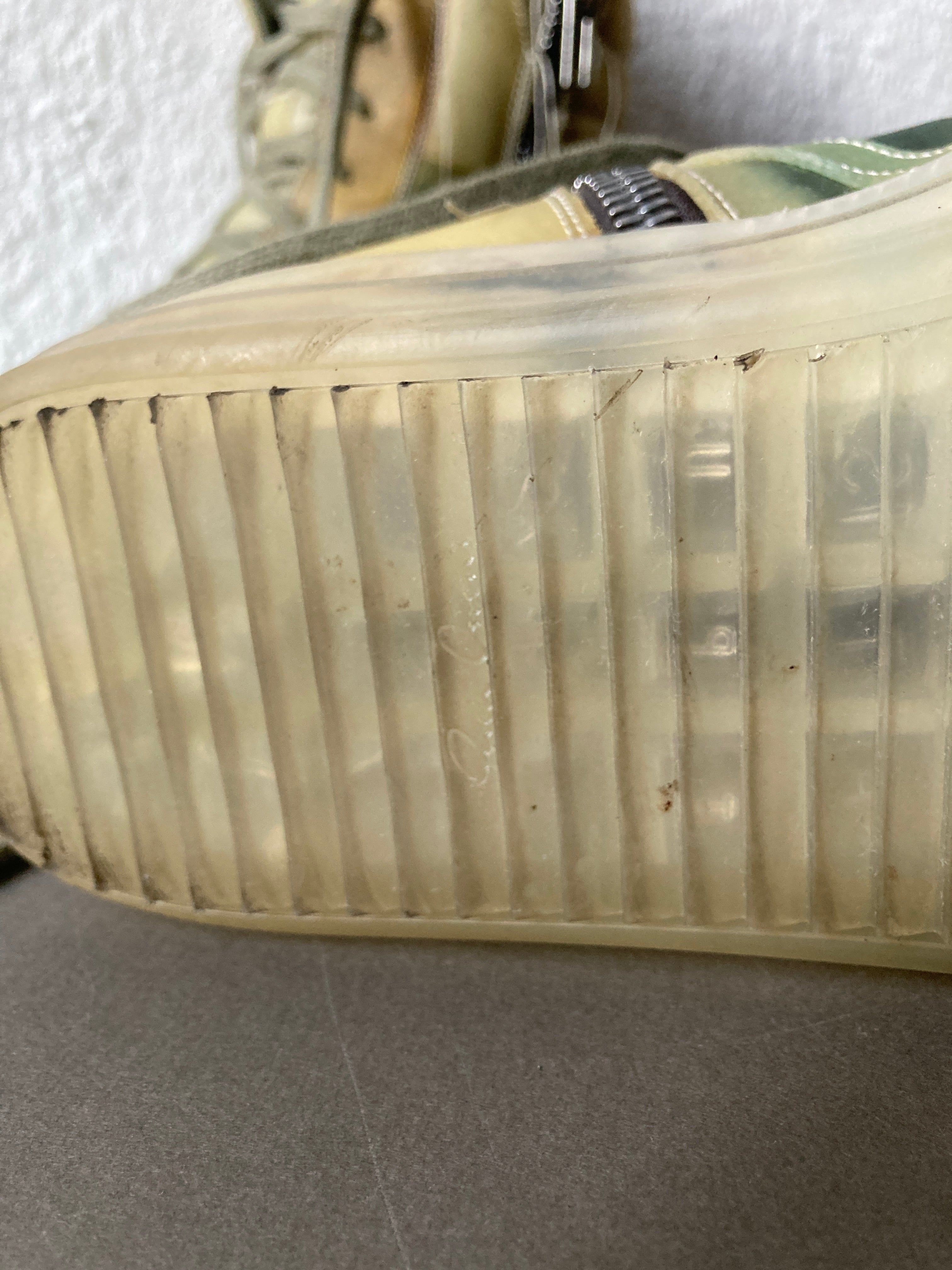 S/S 19 "BABEL" Transparent "Swamp" Geobaskets Rick Owens IT42/US 9