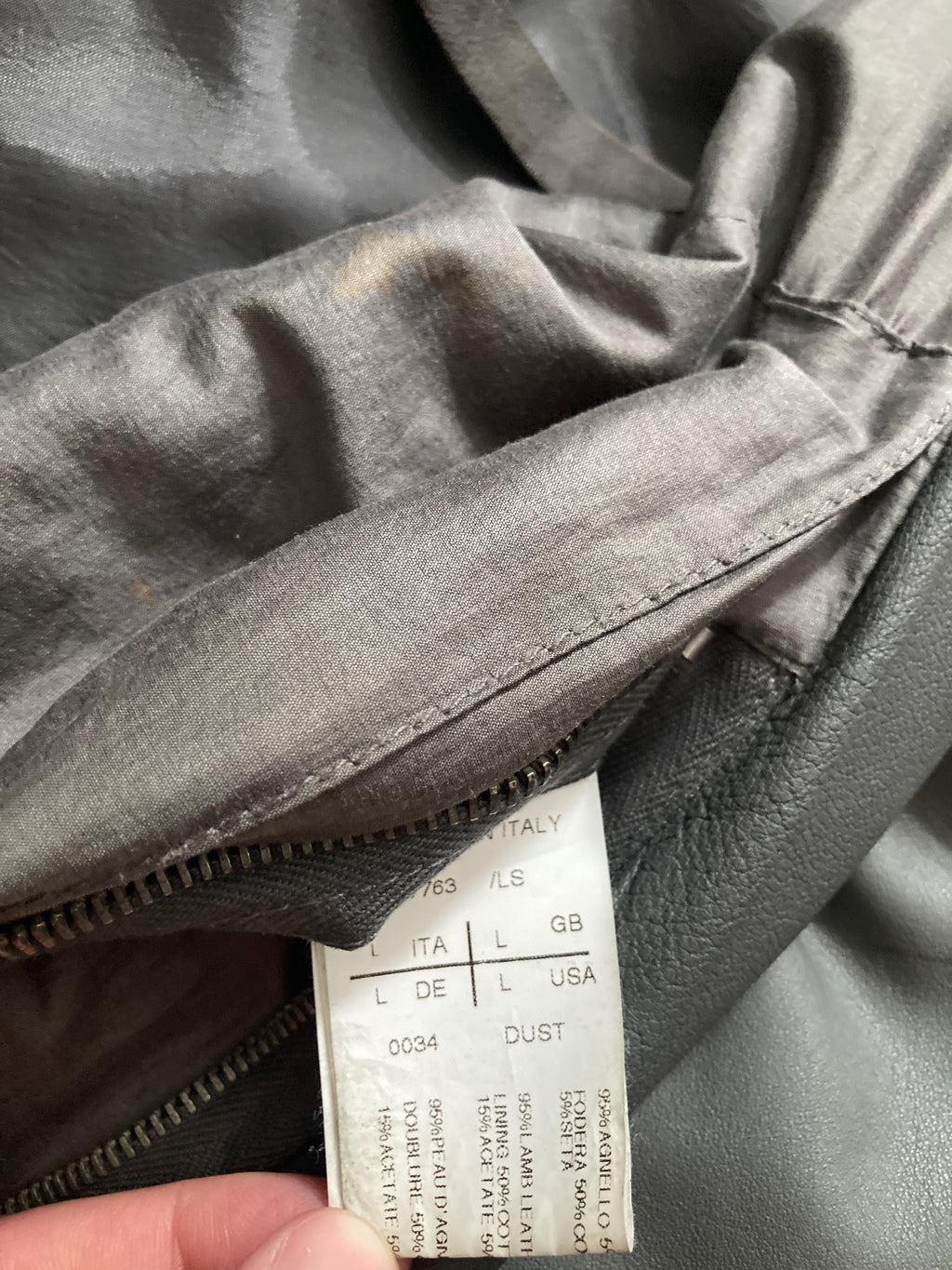 S/S 09 „STRUTTER“ Silky Lamb Leather High-Neck Jacket