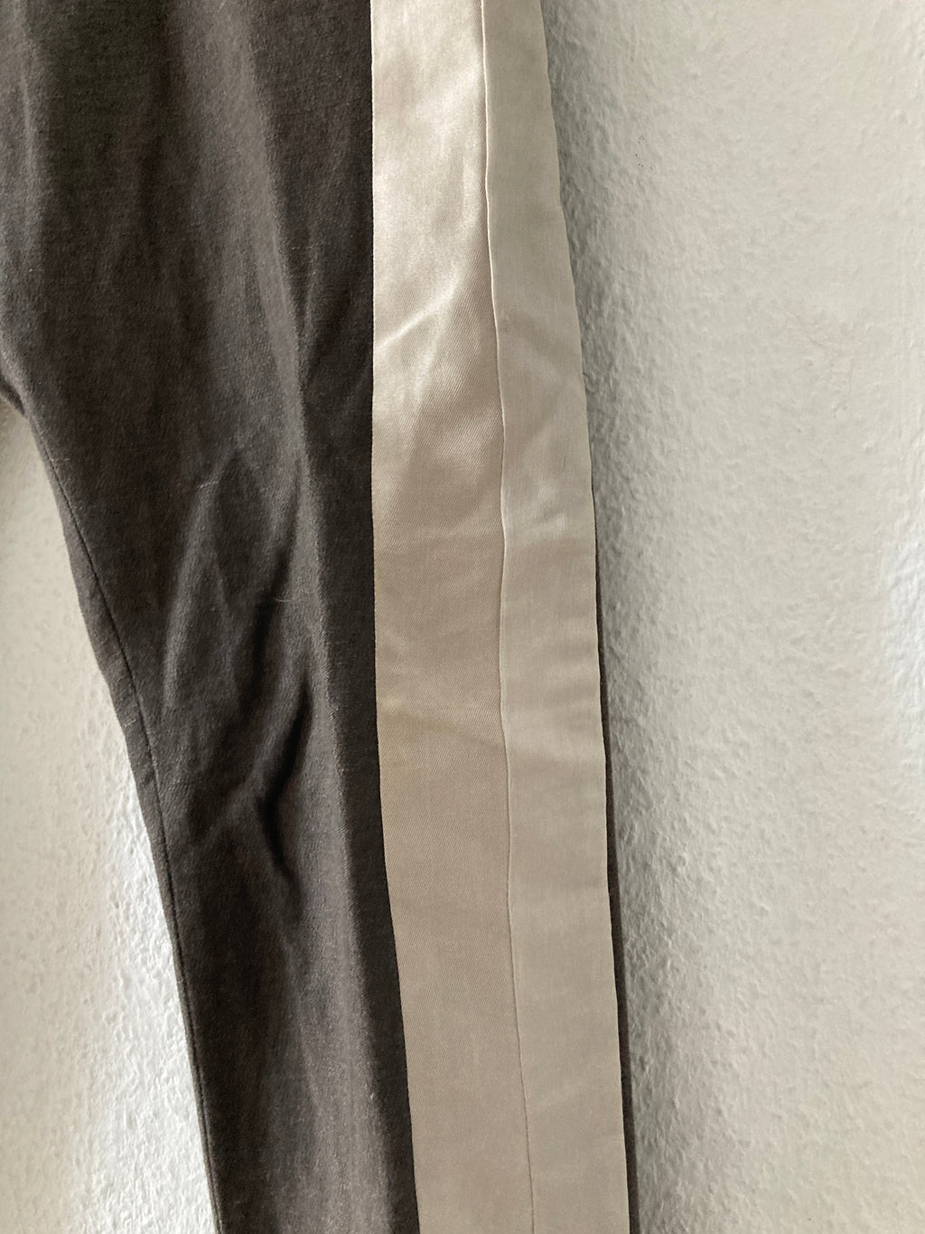 F/W 06 "DUSTULATOR" Striped Brown Runway Linen & Cotton Pants M Rick Owens