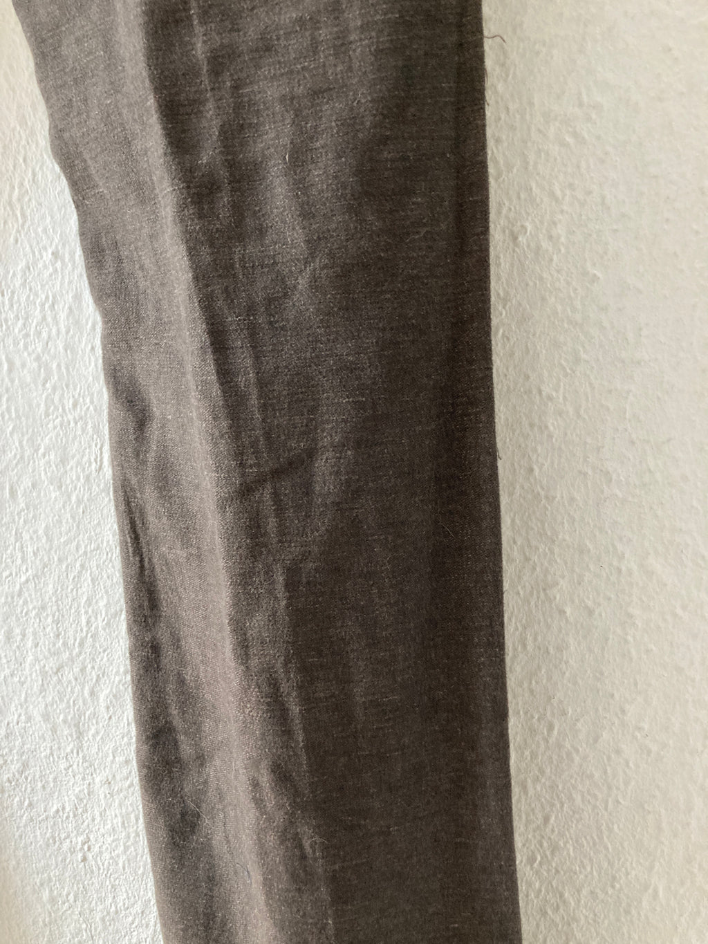 F/W 06 "DUSTULATOR" Striped Brown Runway Linen & Cotton Pants M Rick Owens