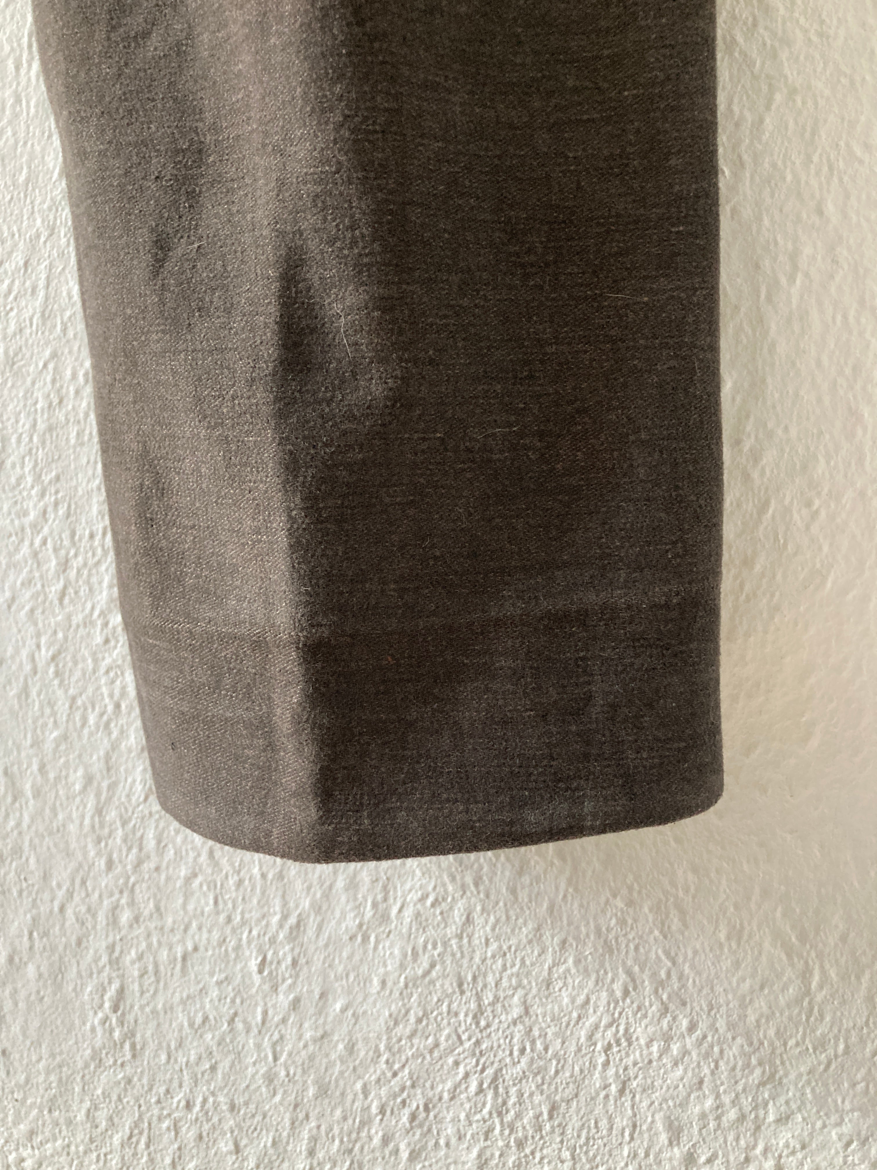 F/W 06 "DUSTULATOR" Striped Brown Runway Linen & Cotton Pants M Rick Owens