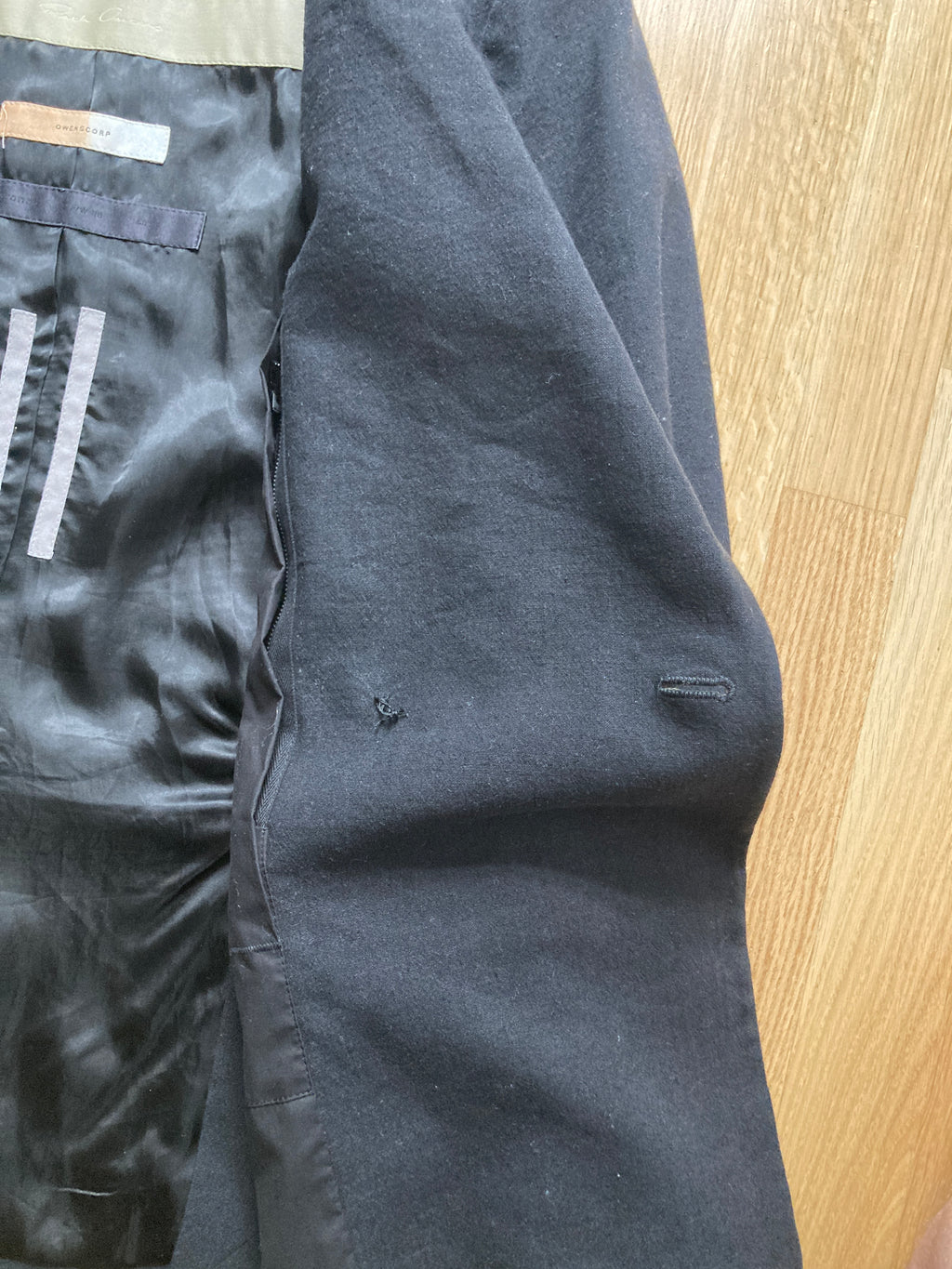 F/W 16 "MASTODON" Wool & Linen Runway JMF Blazer Rick Owens IT50/M