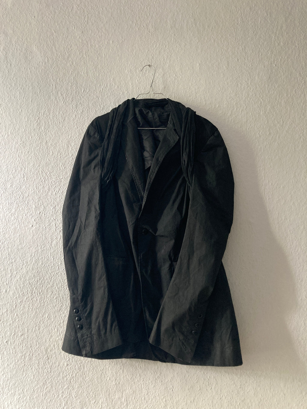 S/S 14 "VICIOUS" Black Mineral Hustler Jacket Rick Owens XL