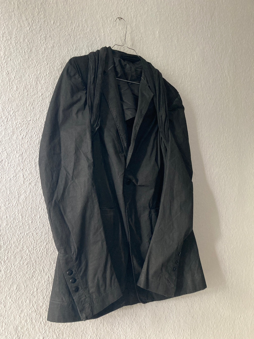 S/S 14 "VICIOUS" Black Mineral Hustler Jacket Rick Owens XL