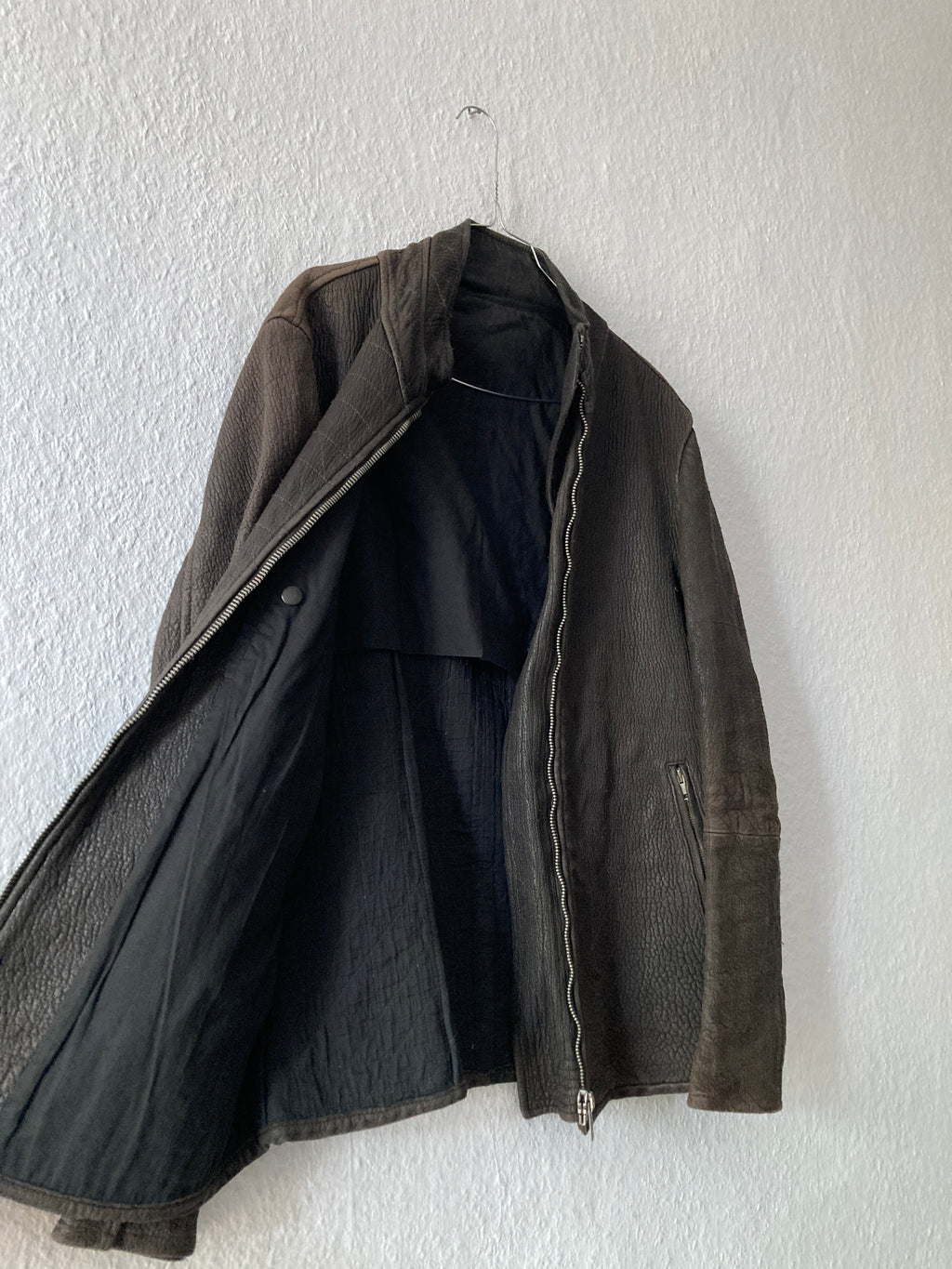 F/W 05 "MOOG" Heavy Lamb Leather Biker Jacket