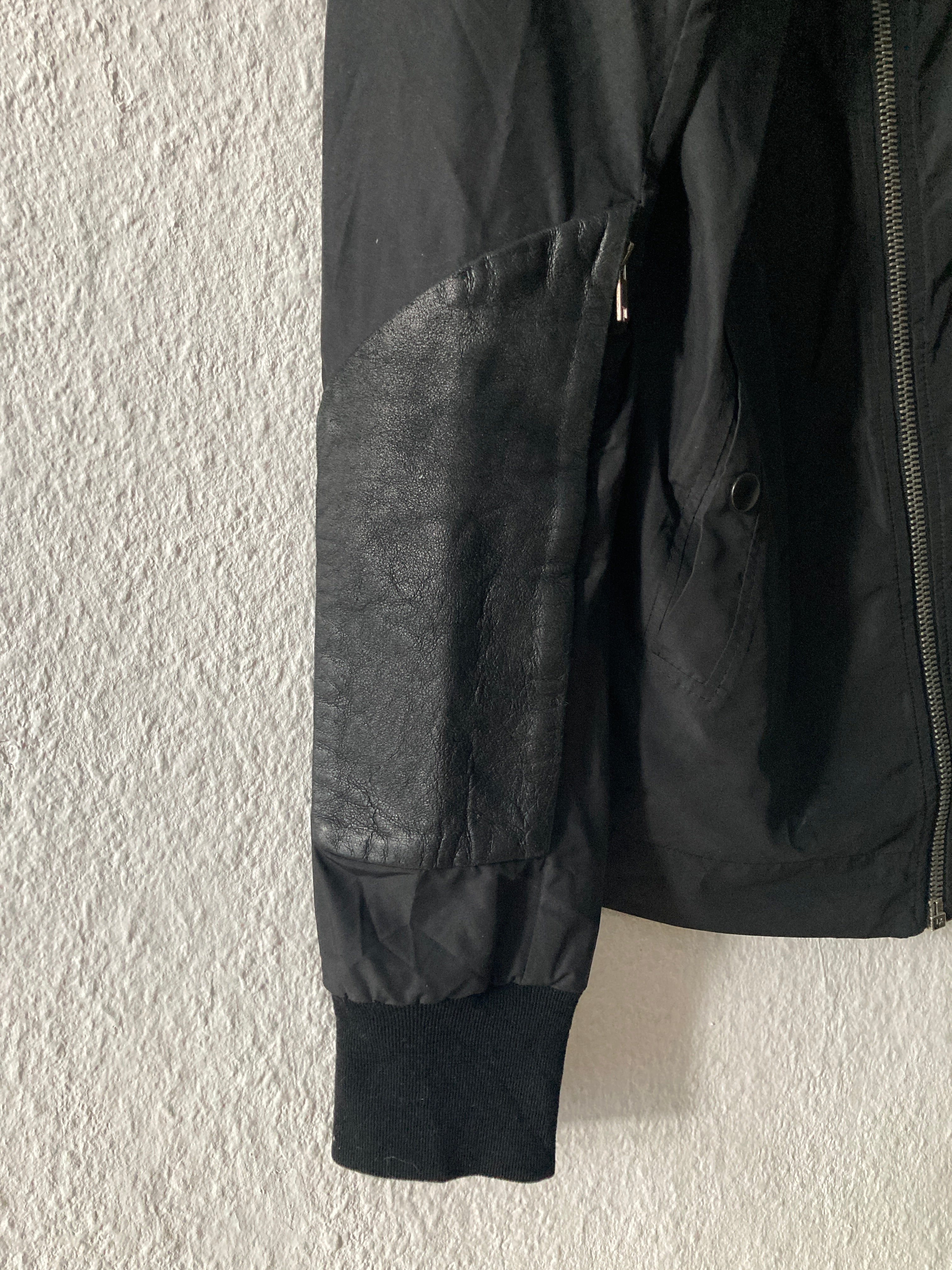S/S 09 "STRUTTER" Layered Polyester Mollino Jacket w. Lamb Leather Patches