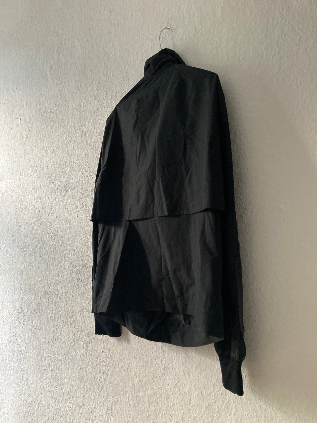 S/S 09 "STRUTTER" Layered Polyester Mollino Jacket w. Lamb Leather Patches