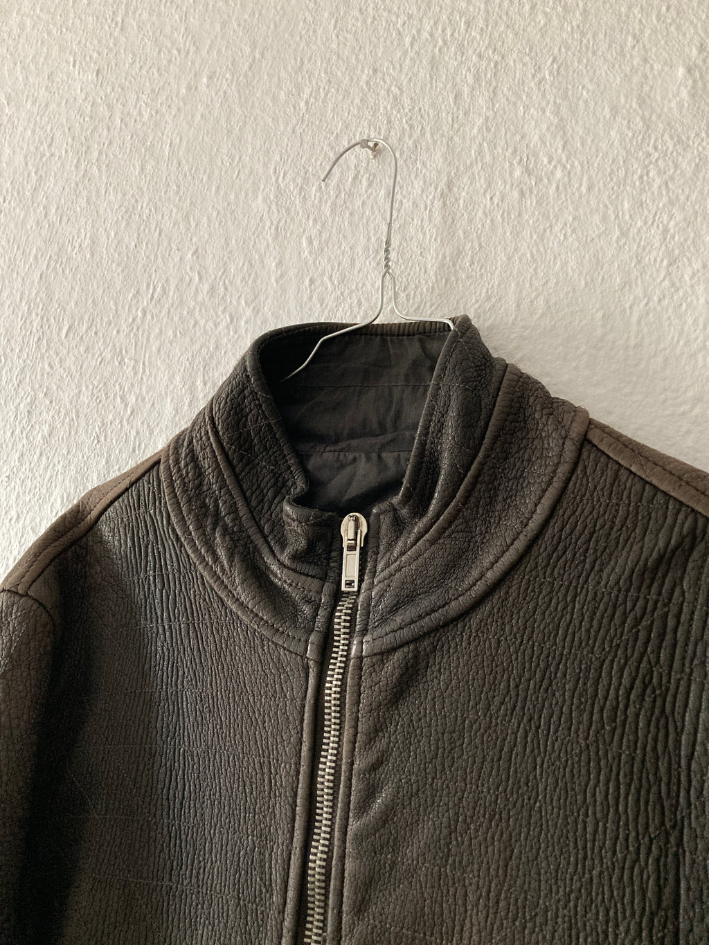 F/W 05 "MOOG" Heavy Lamb Leather Biker Jacket