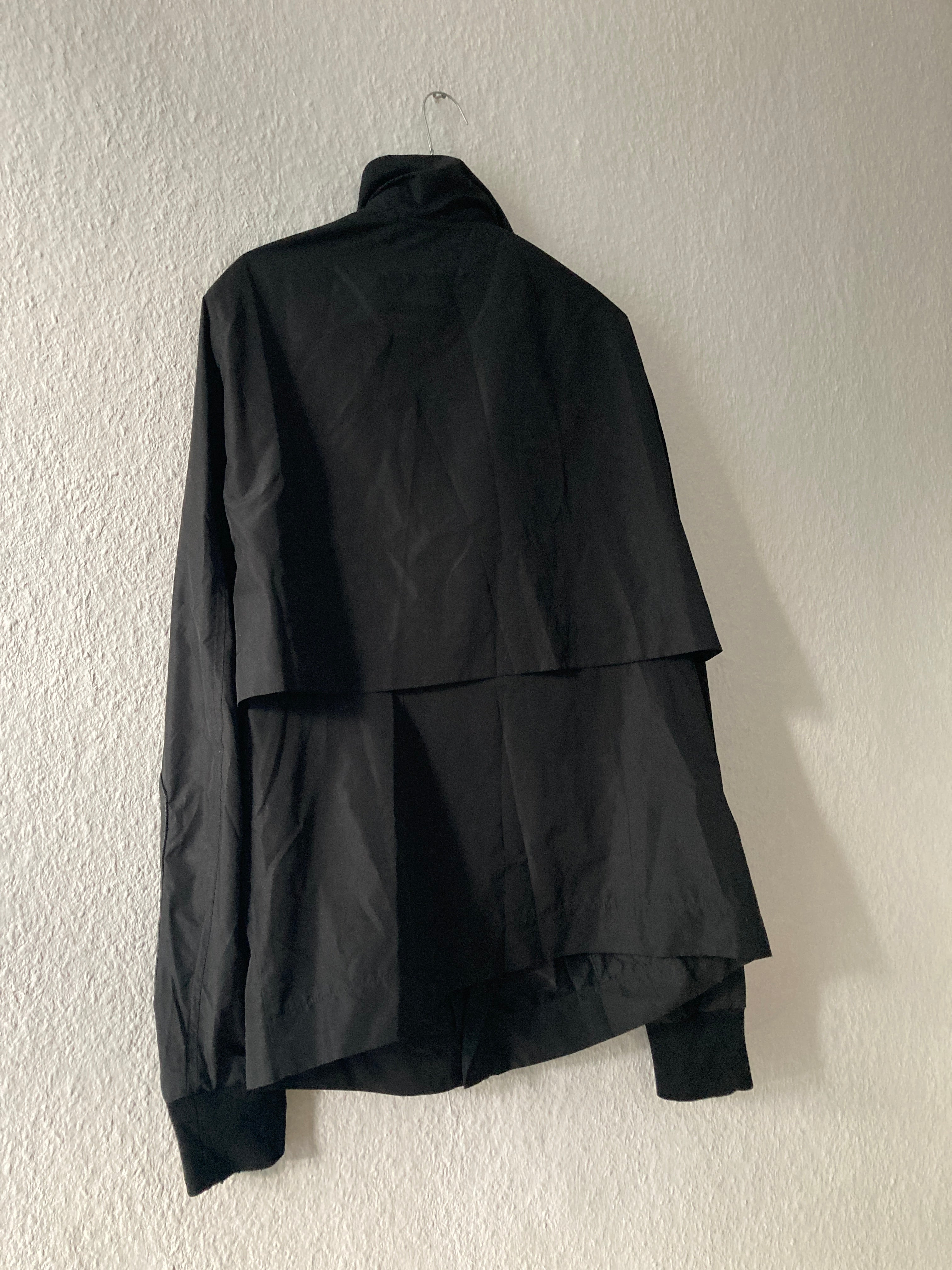S/S 09 "STRUTTER" Layered Polyester Mollino Jacket w. Lamb Leather Patches