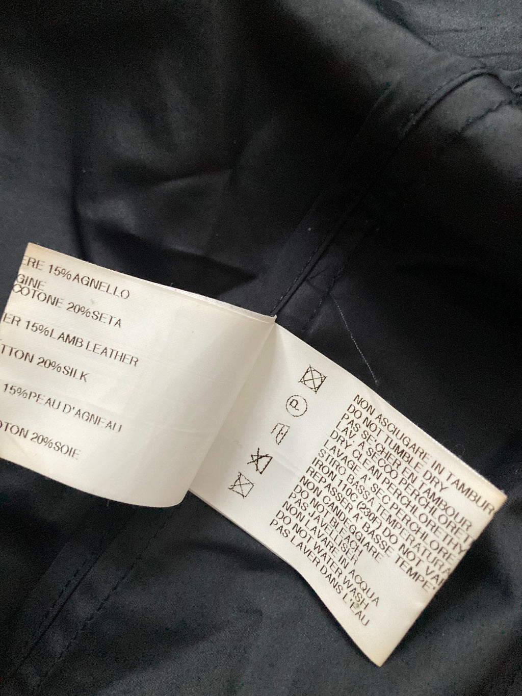 S/S 09 "STRUTTER" Layered Polyester Mollino Jacket w. Lamb Leather Patches