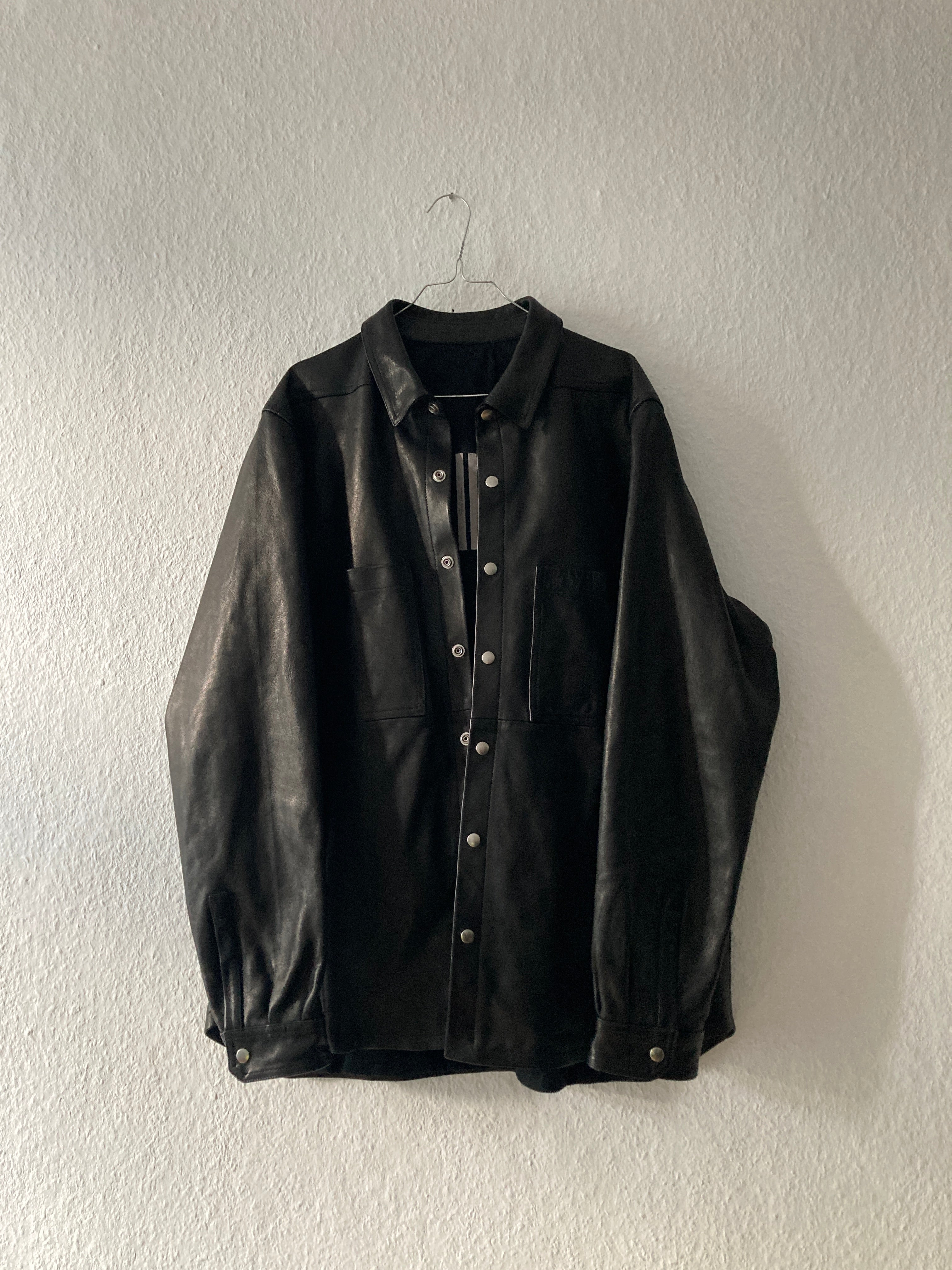 F/W 25 "CONCORDIANS" Lamb Leather Shirt Jacket Rick Owens IT54/L