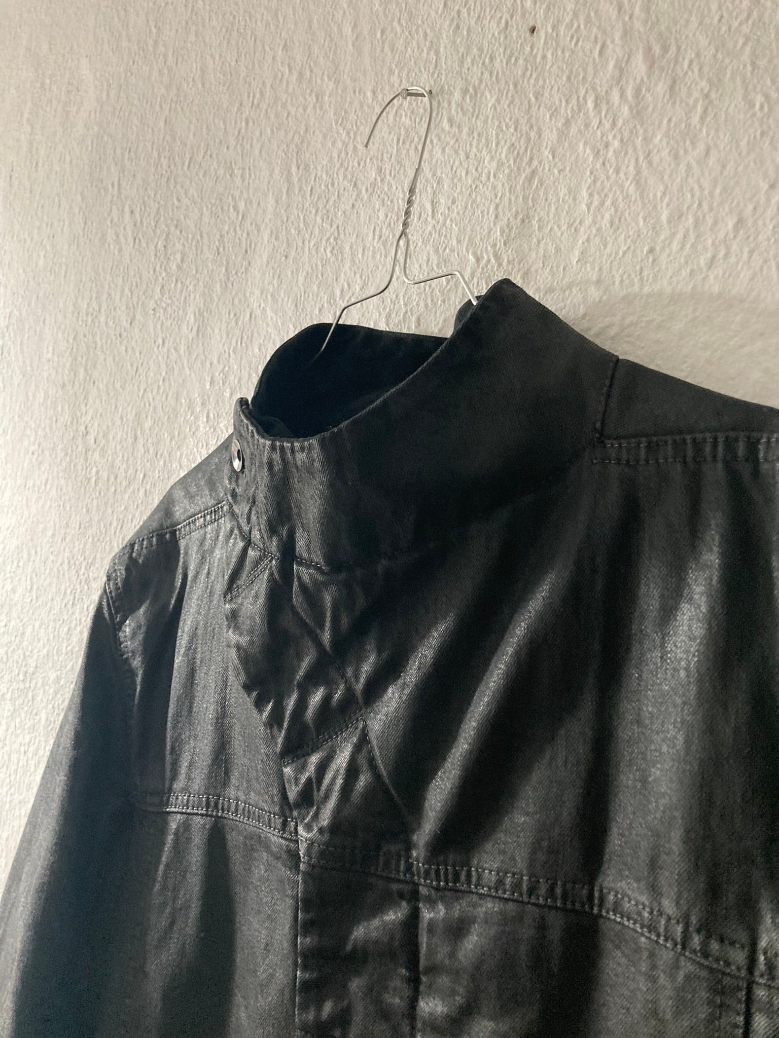 F/W 15 "SPHINX" Waxed Padded Slave Jacket Rick Owens
