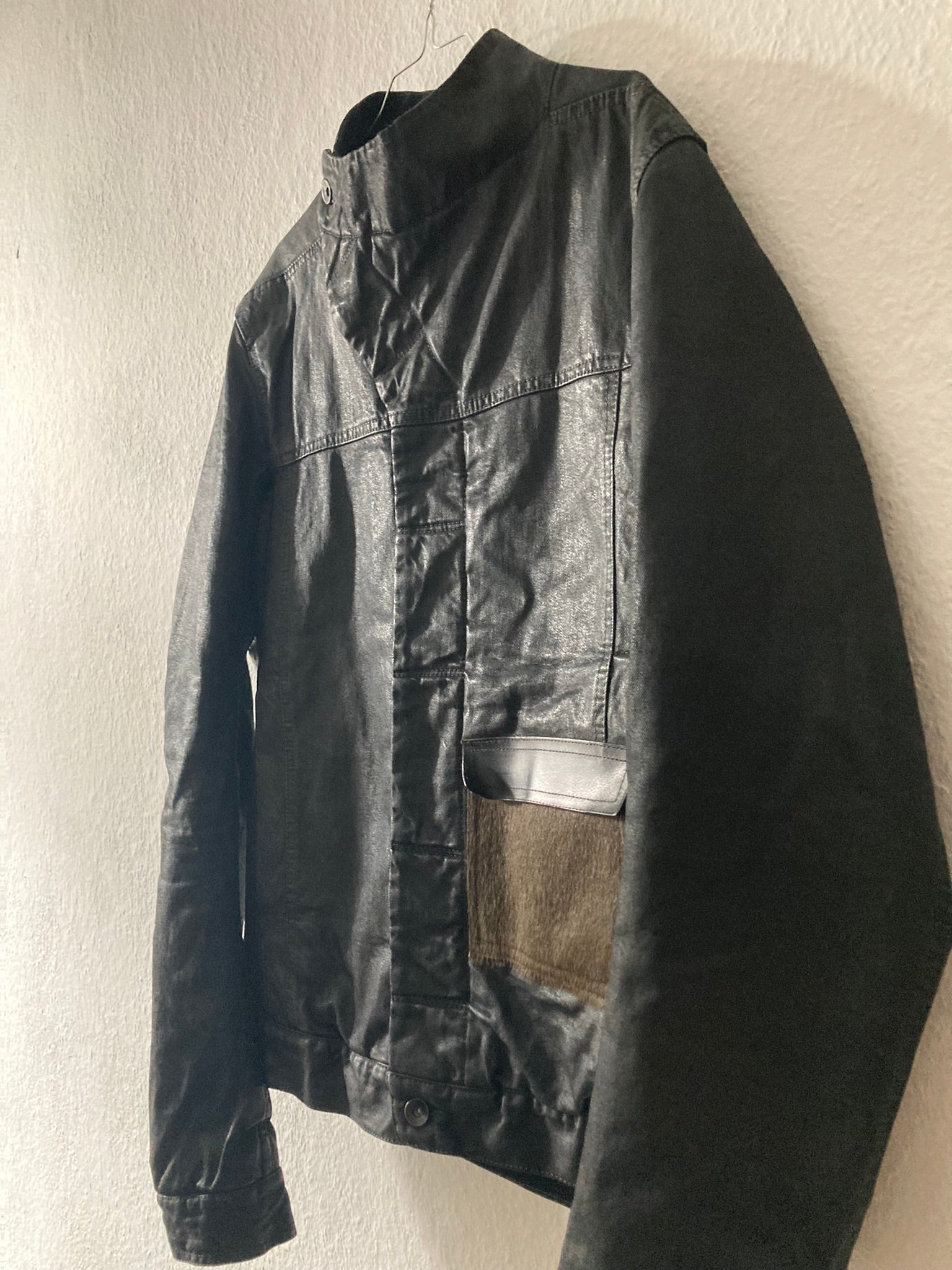 F/W 15 "SPHINX" Waxed Padded Slave Jacket Rick Owens