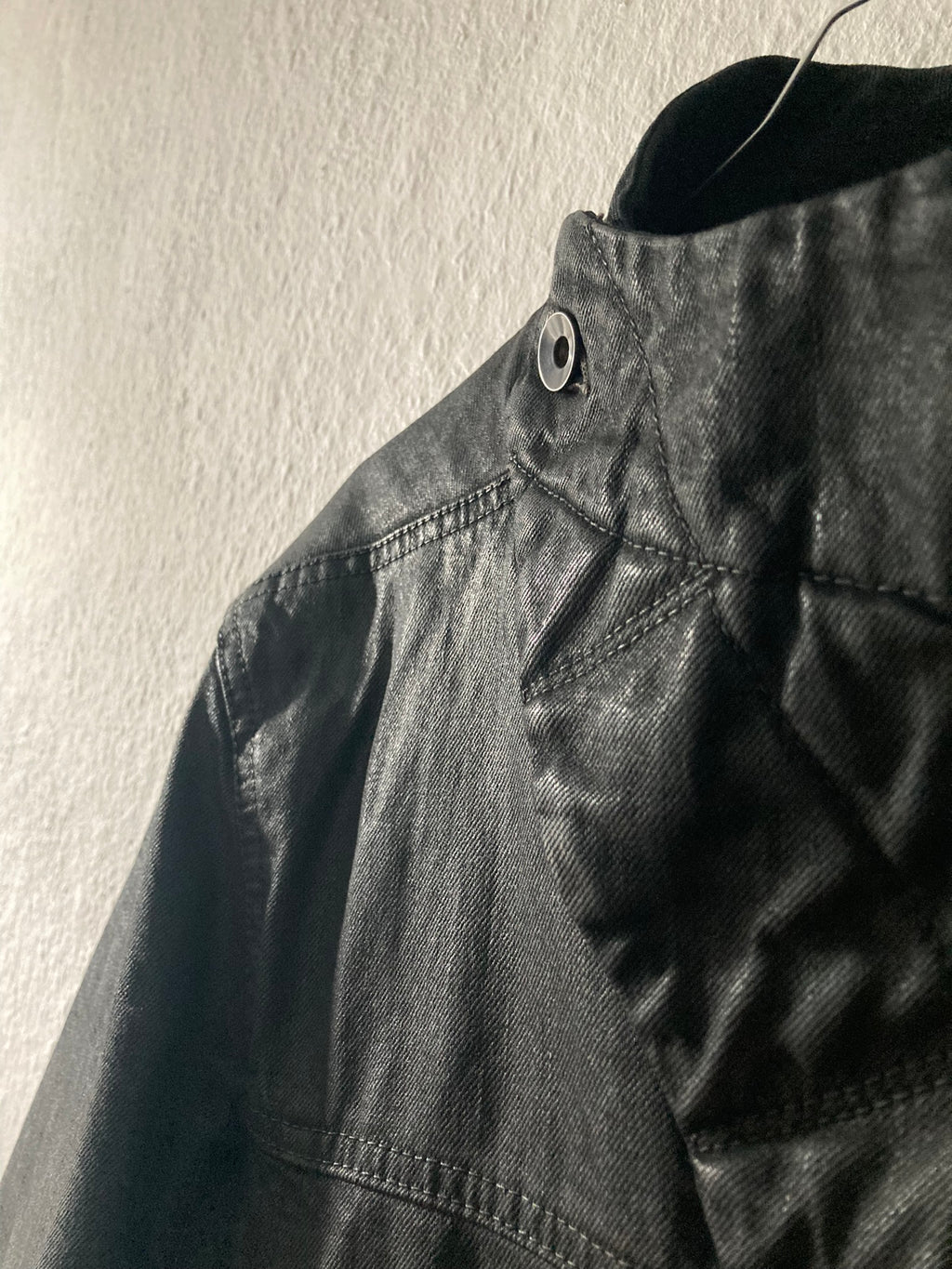 F/W 15 "SPHINX" Waxed Padded Slave Jacket Rick Owens