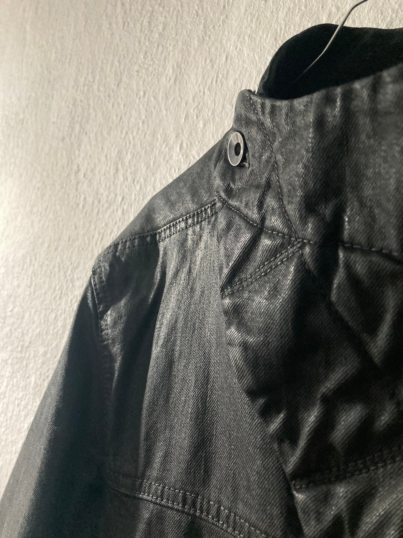 F/W 15 "SPHINX" Waxed Padded Slave Jacket Rick Owens