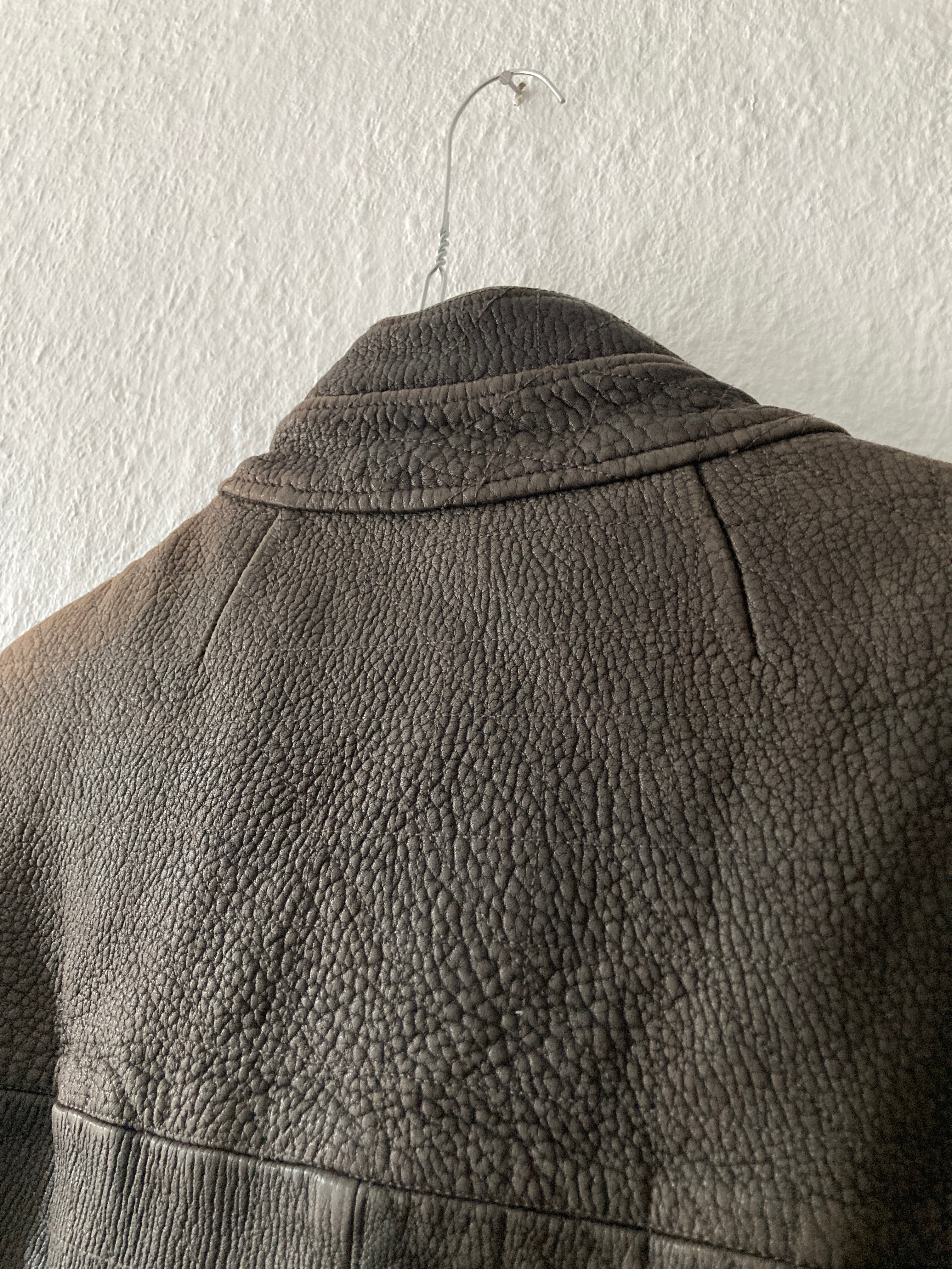 F/W 05 "MOOG" Heavy Lamb Leather Biker Jacket