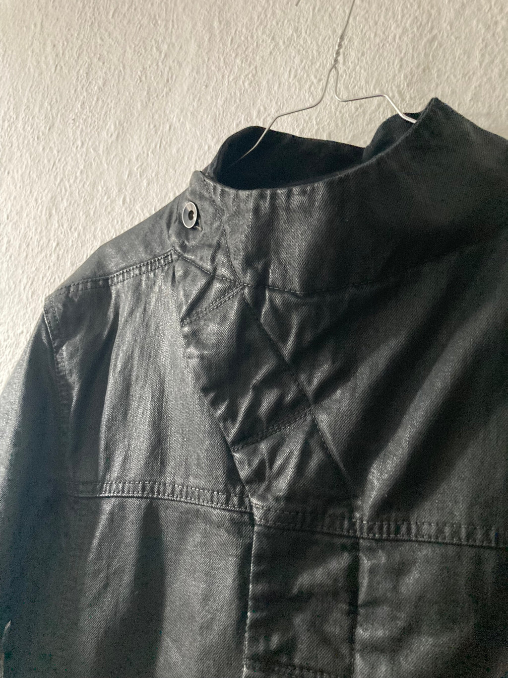 F/W 15 "SPHINX" Waxed Padded Slave Jacket Rick Owens