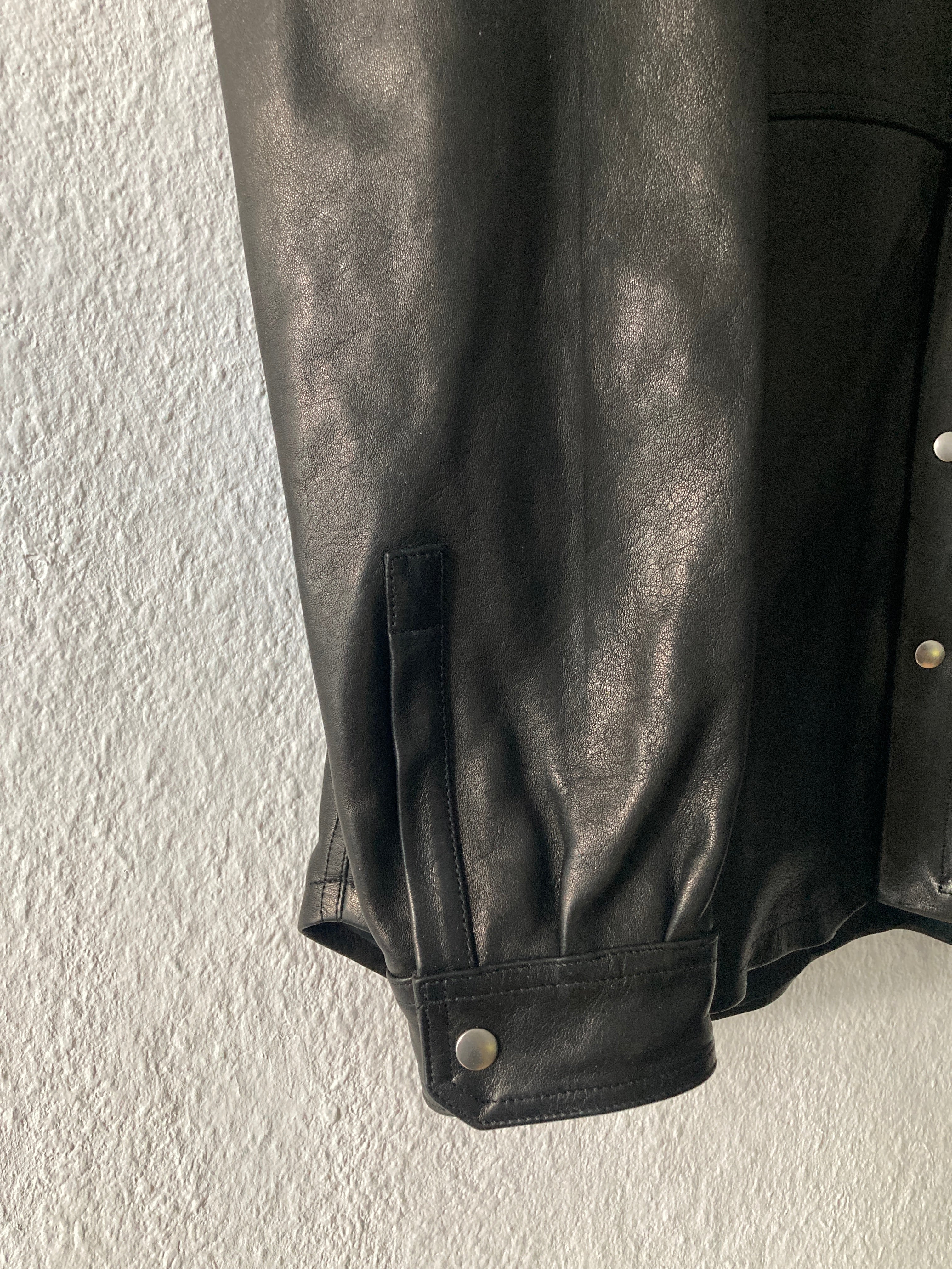 F/W 25 "CONCORDIANS" Lamb Leather Shirt Jacket Rick Owens IT54/L