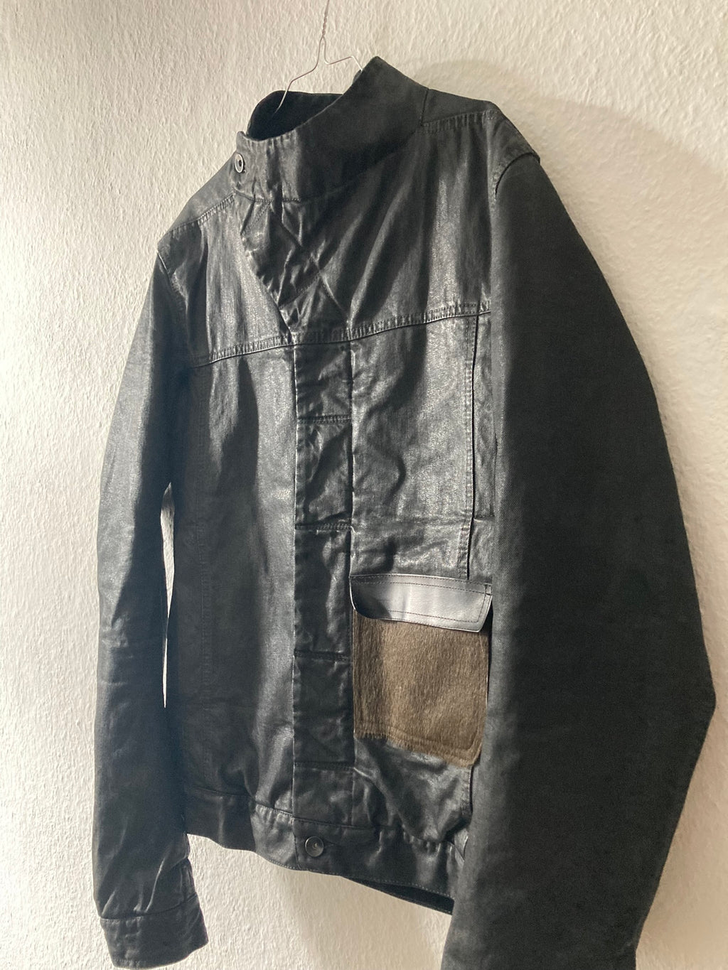 F/W 15 "SPHINX" Waxed Padded Slave Jacket Rick Owens