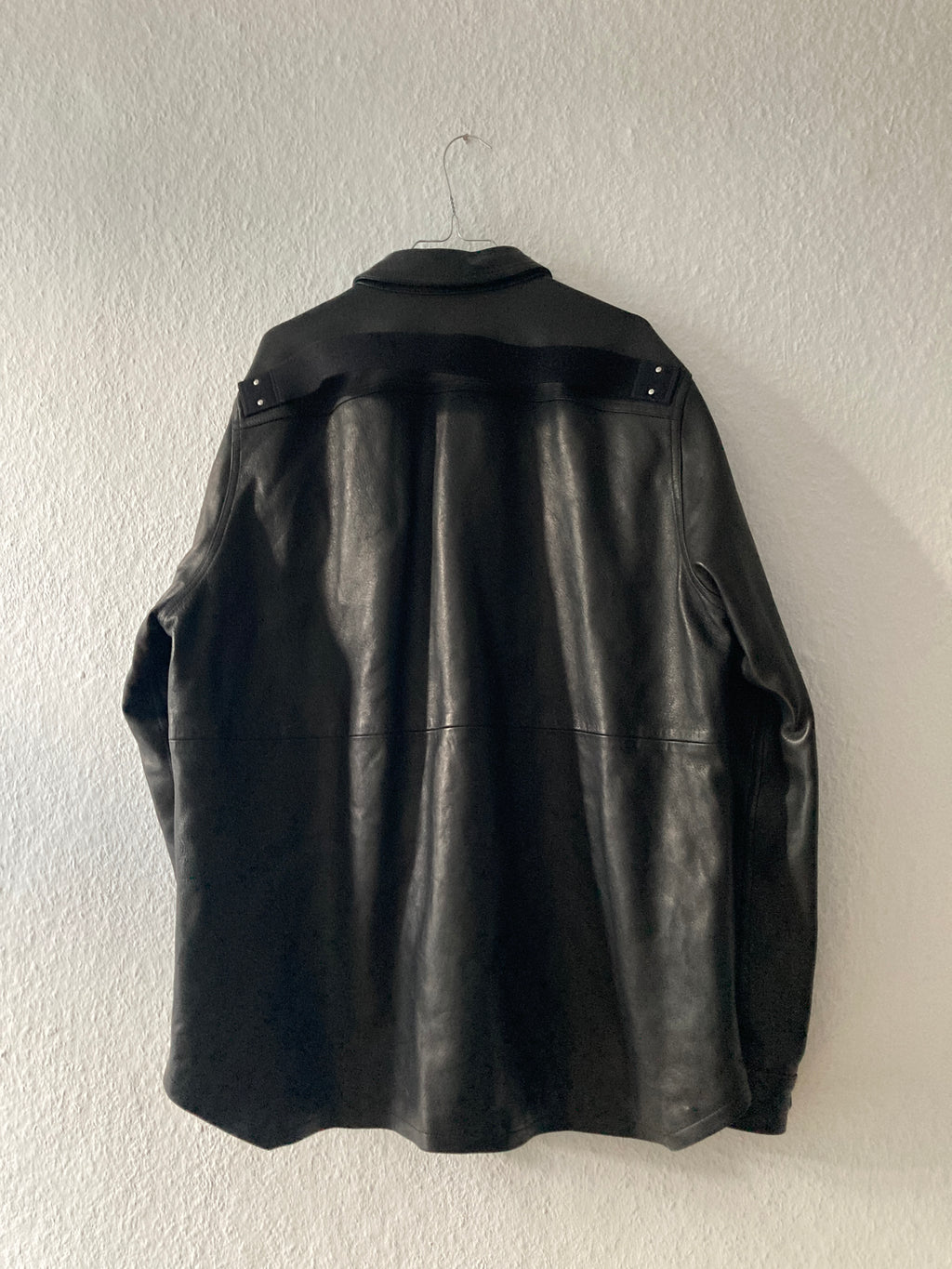 F/W 25 "CONCORDIANS" Lamb Leather Shirt Jacket Rick Owens IT54/L