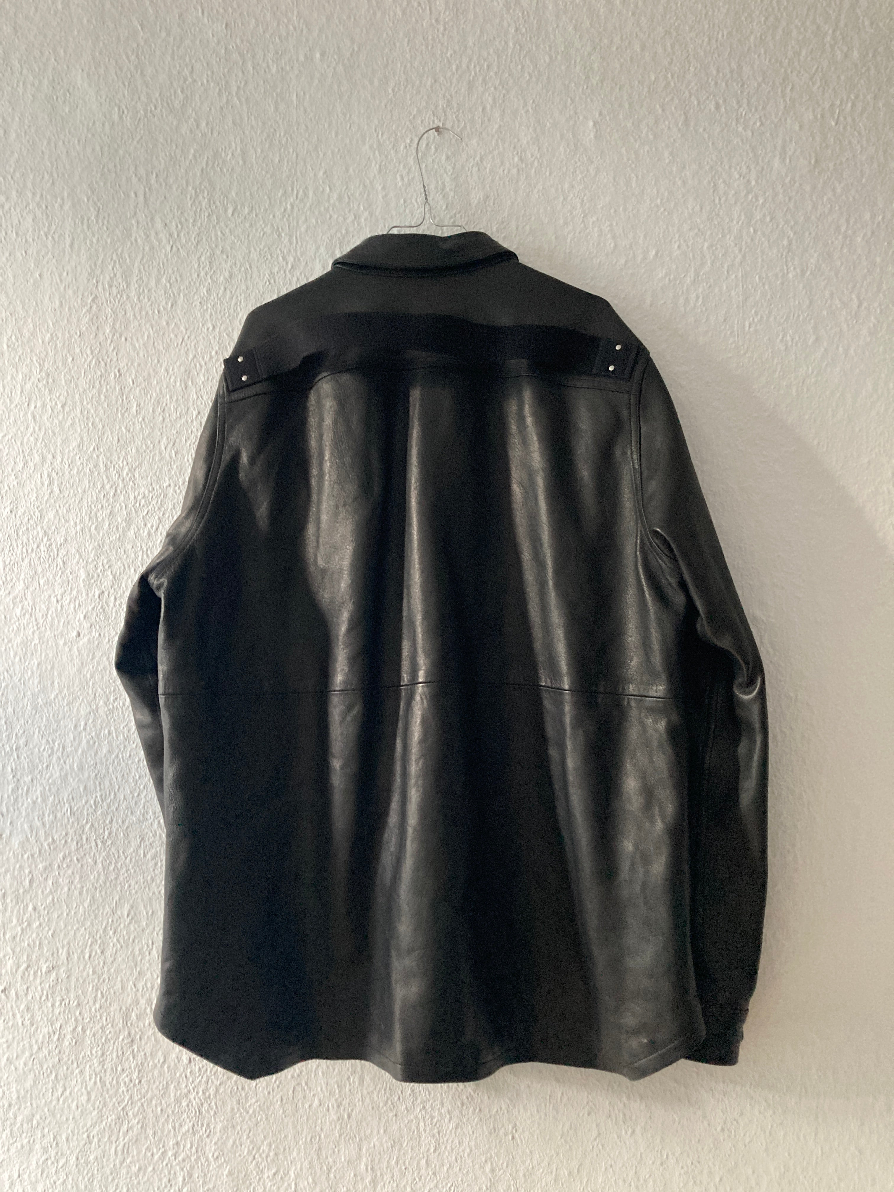 F/W 25 "CONCORDIANS" Lamb Leather Shirt Jacket Rick Owens IT54/L