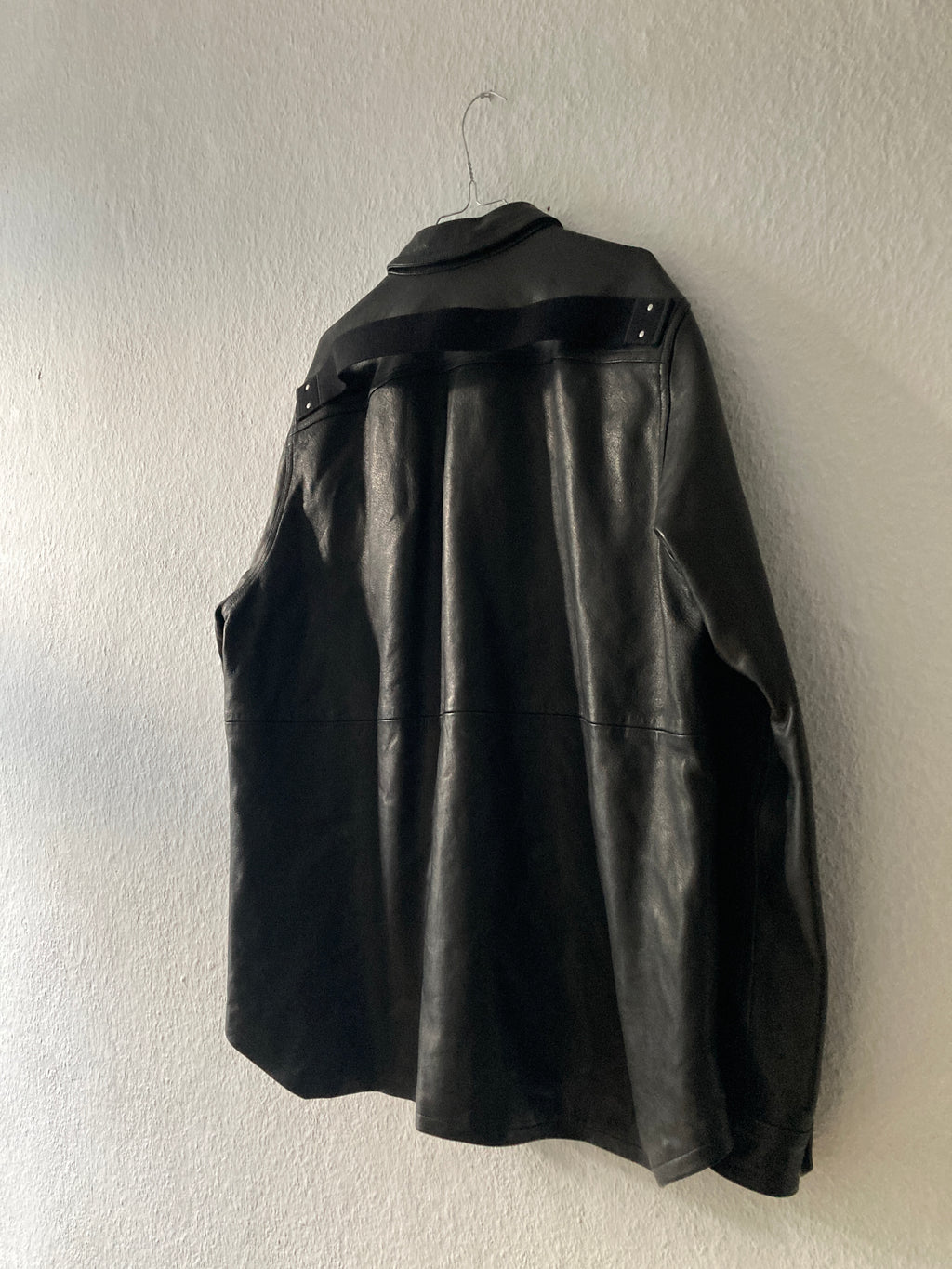 F/W 25 "CONCORDIANS" Lamb Leather Shirt Jacket Rick Owens IT54/L