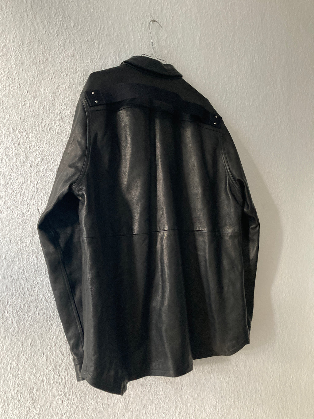 F/W 25 "CONCORDIANS" Lamb Leather Shirt Jacket Rick Owens IT54/L