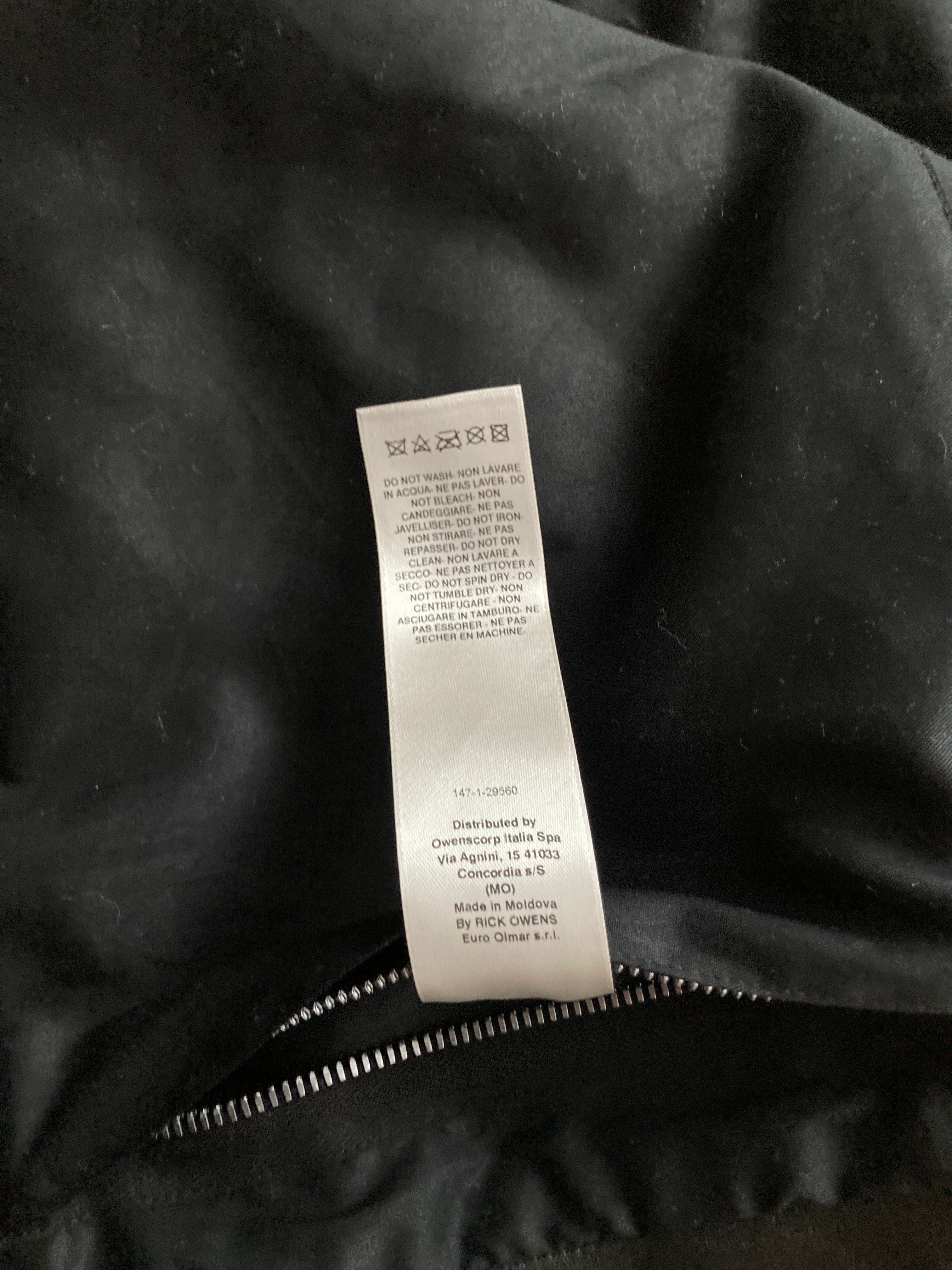 F/W 25 "CONCORDIANS" Lamb Leather Shirt Jacket Rick Owens IT54/L