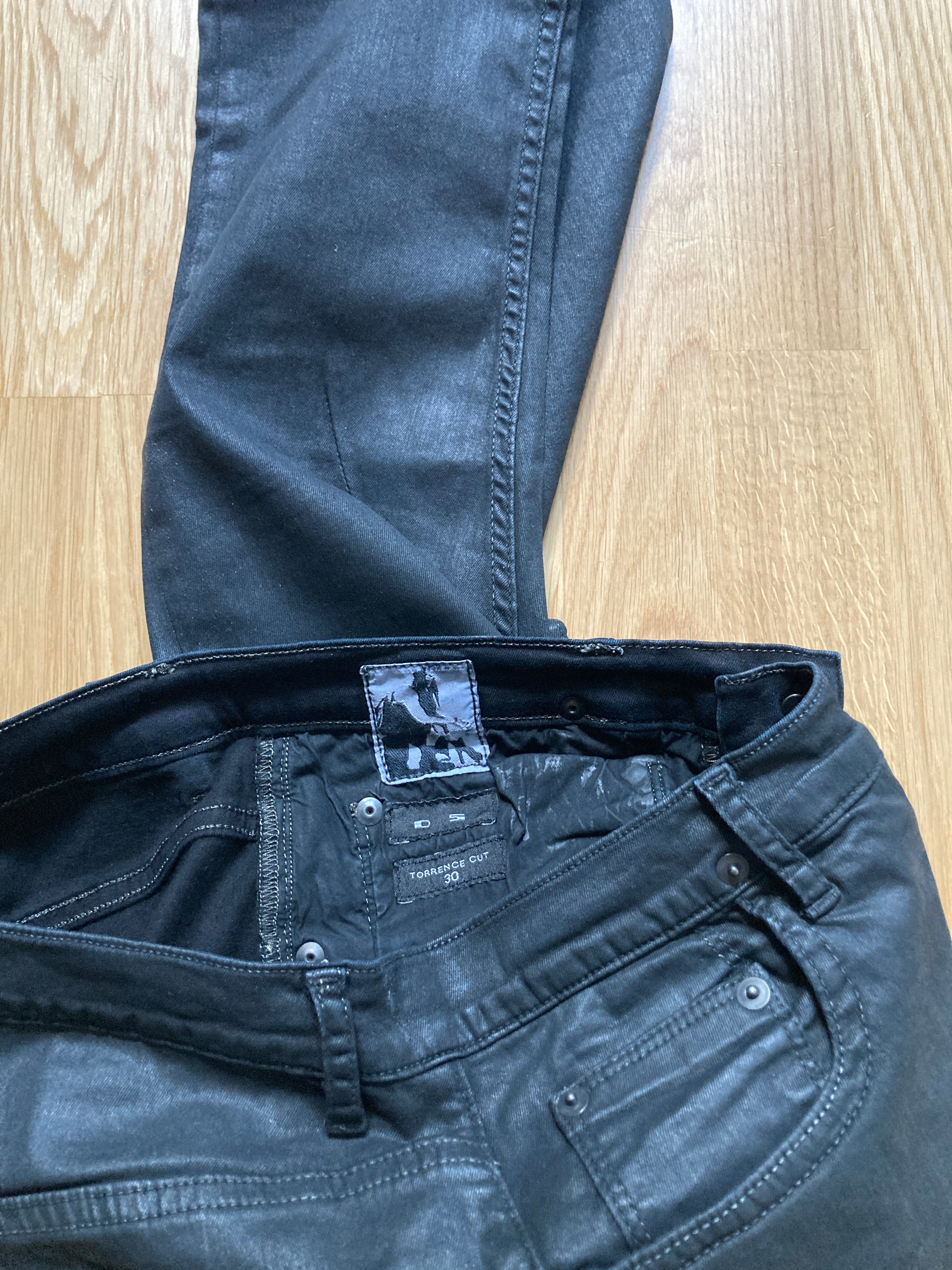 S/S 16 „CYCLOPS“ Waxed Torrence Cut Denim Jeans Rick Owens