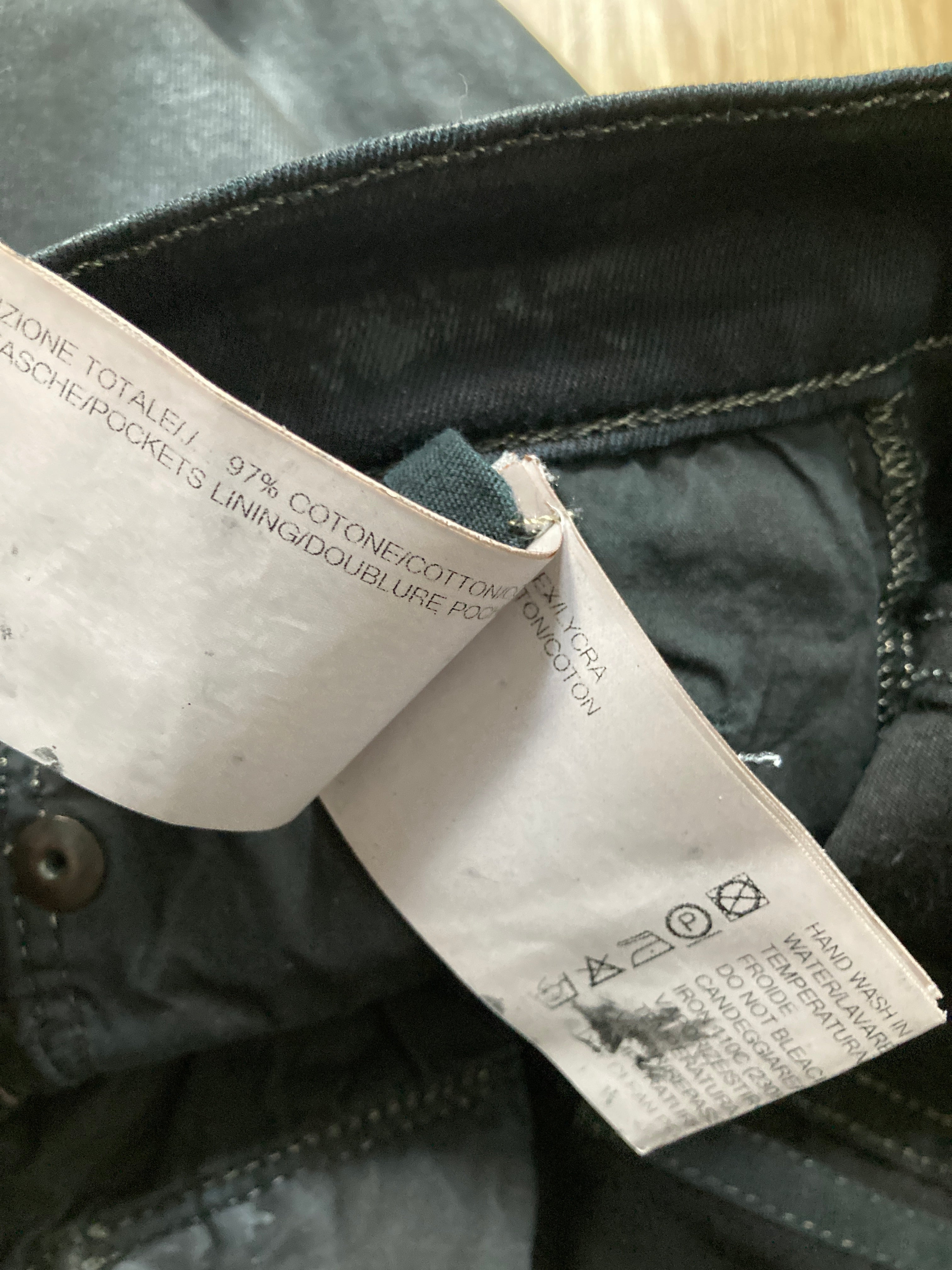 S/S 16 „CYCLOPS“ Waxed Torrence Cut Denim Jeans Rick Owens