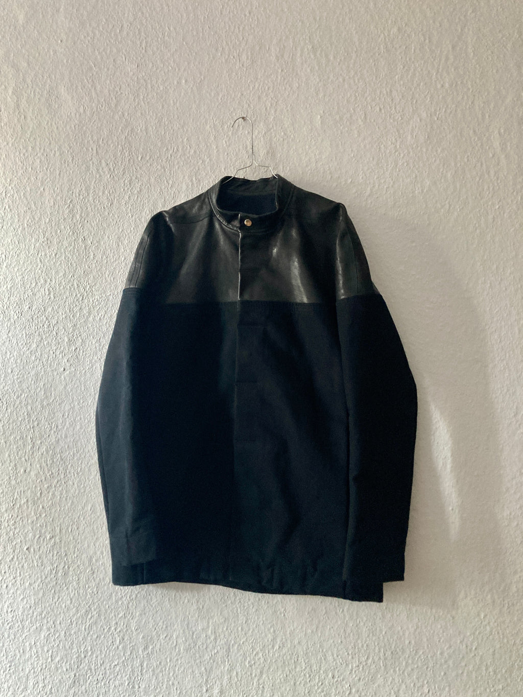 F/W 12 "MOUNTAIN" Runway Horse Leather Moleskin Worker Jacket in Black