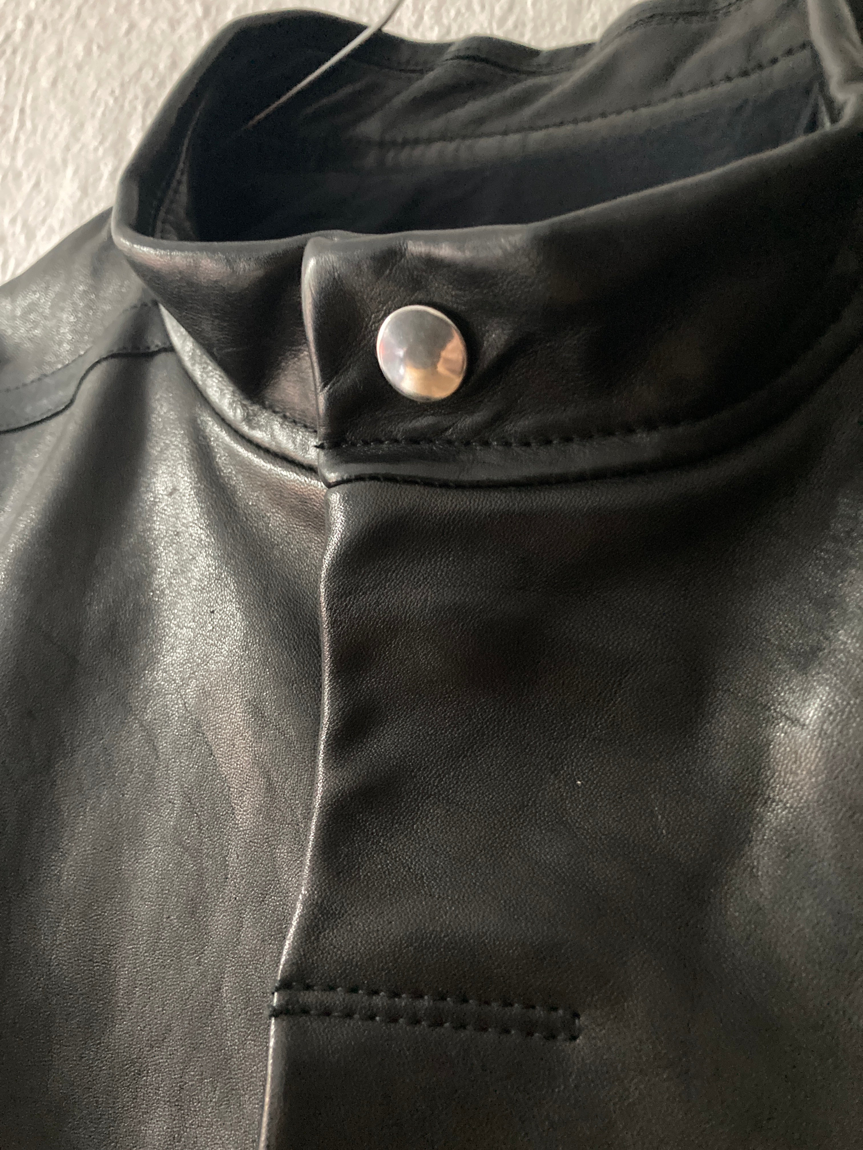 F/W 12 "MOUNTAIN" Runway Horse Leather Moleskin Worker Jacket in Black