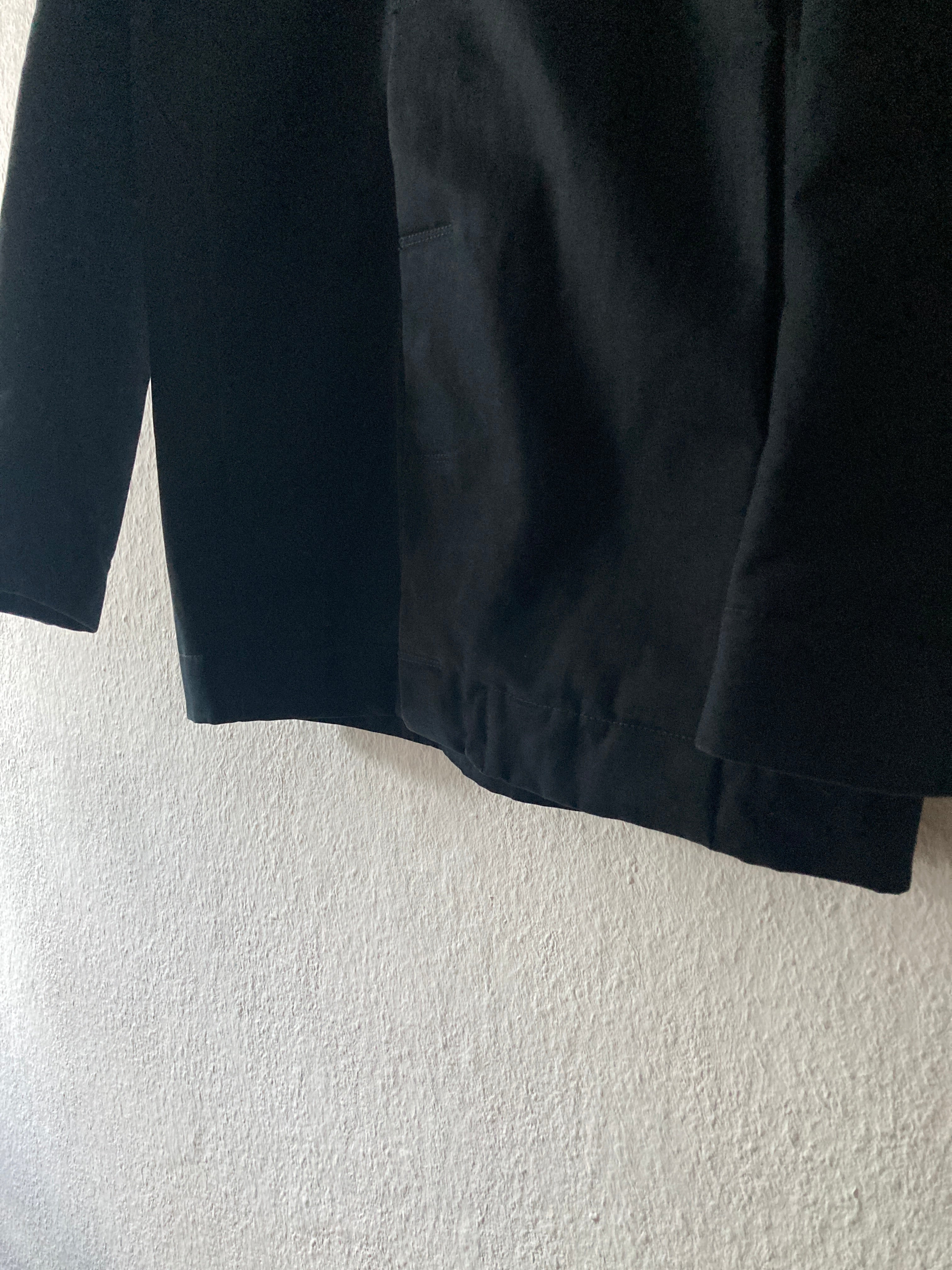 F/W 12 "MOUNTAIN" Runway Horse Leather Moleskin Worker Jacket in Black