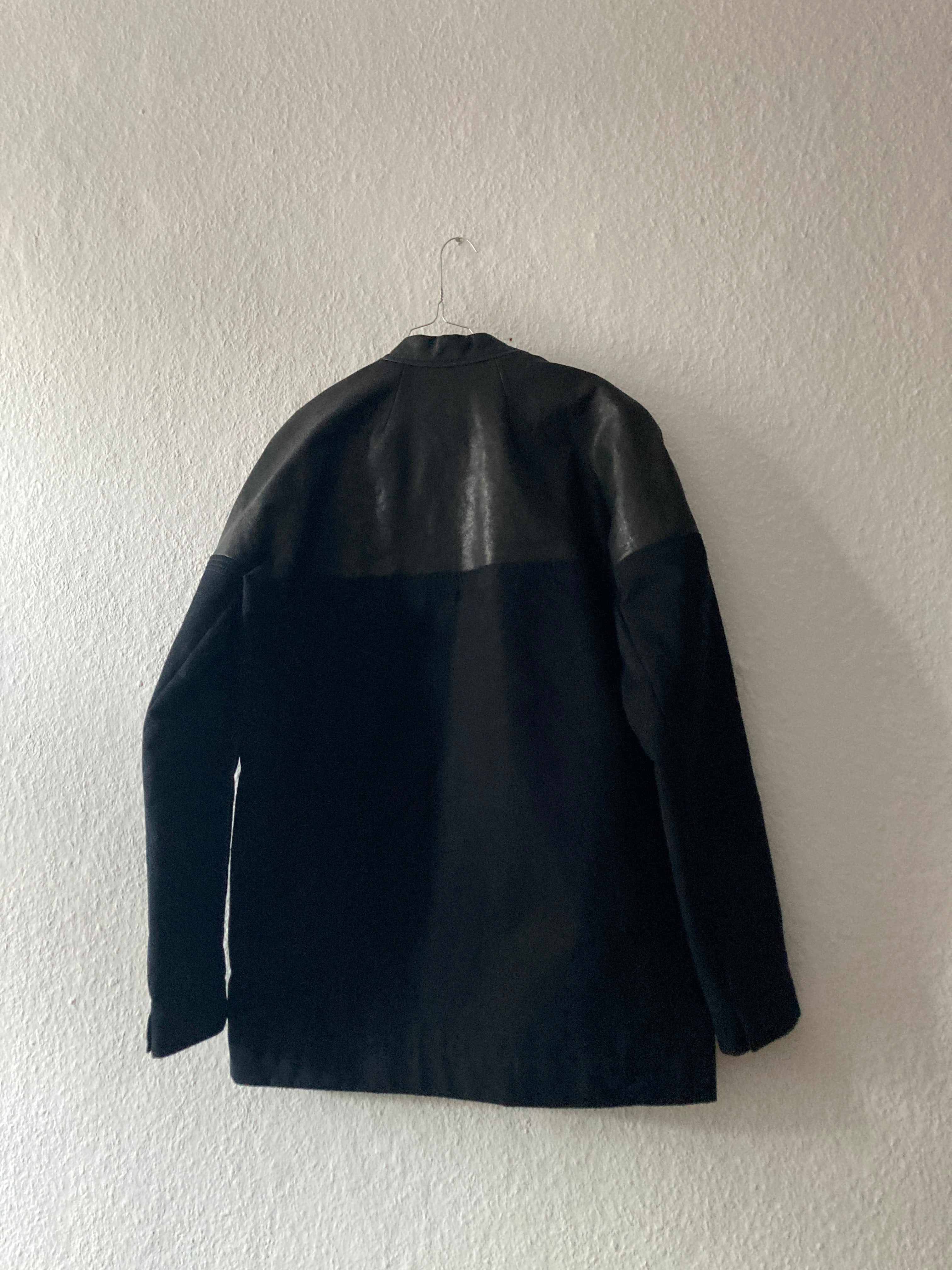 F/W 12 "MOUNTAIN" Runway Horse Leather Moleskin Worker Jacket in Black