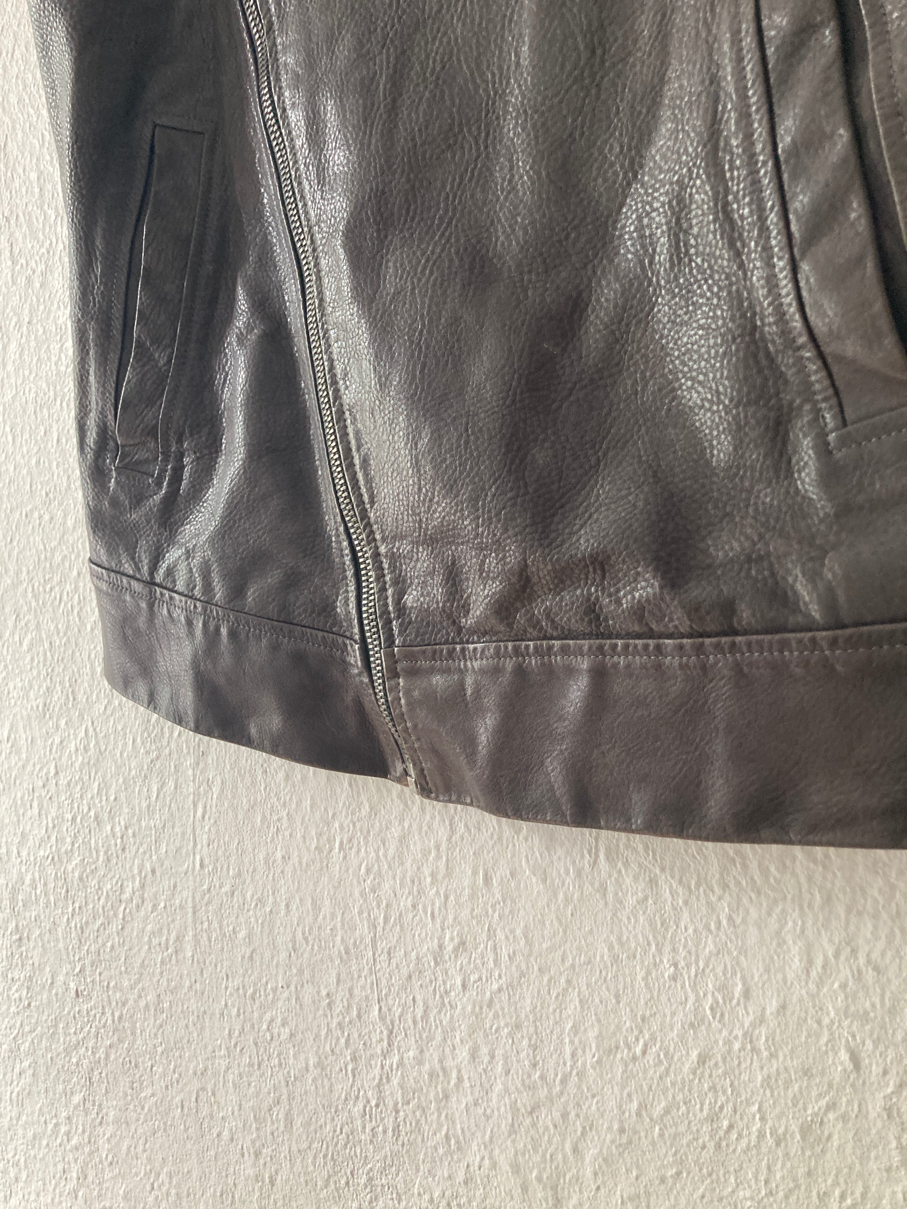 S/S 09 "STRUTTER" Dark Shadow Calf Leather Vest Rick Owens M