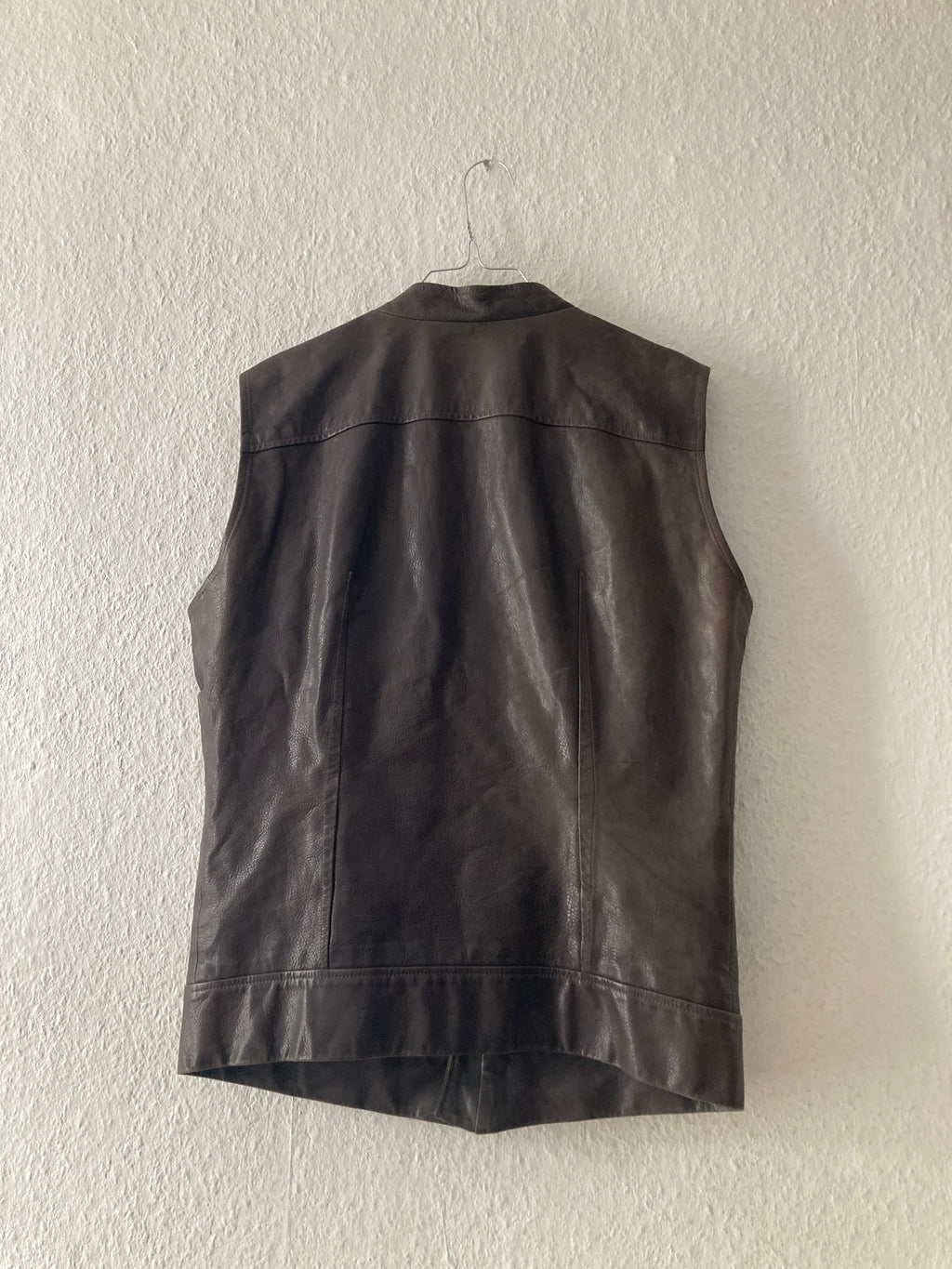S/S 09 "STRUTTER" Dark Shadow Calf Leather Vest Rick Owens M