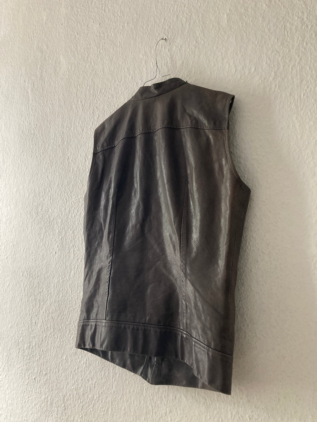 S/S 09 "STRUTTER" Dark Shadow Calf Leather Vest Rick Owens M