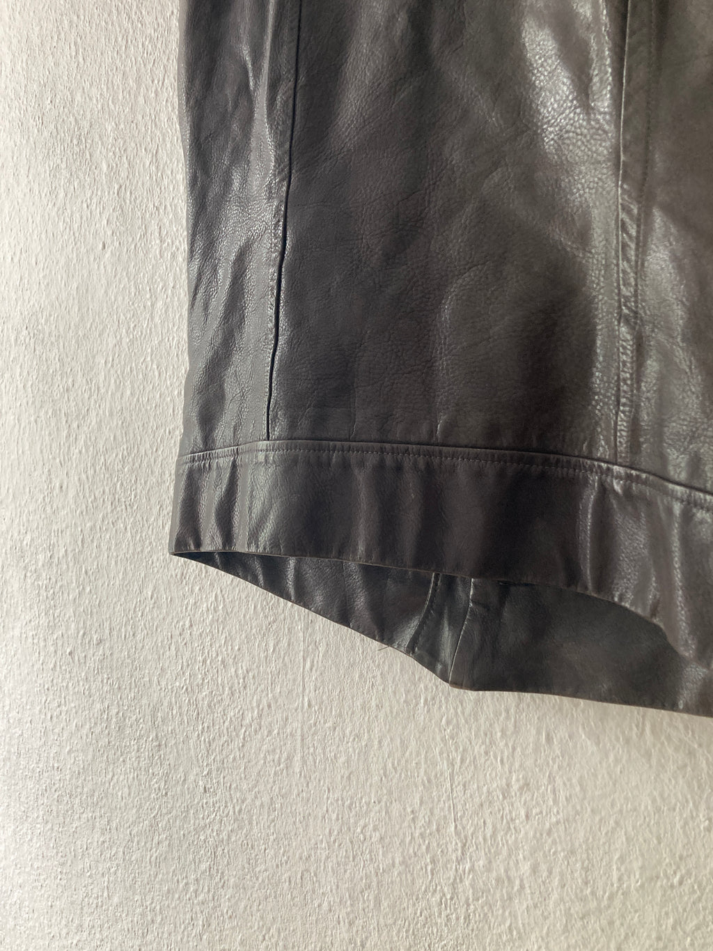 S/S 09 "STRUTTER" Dark Shadow Calf Leather Vest Rick Owens M