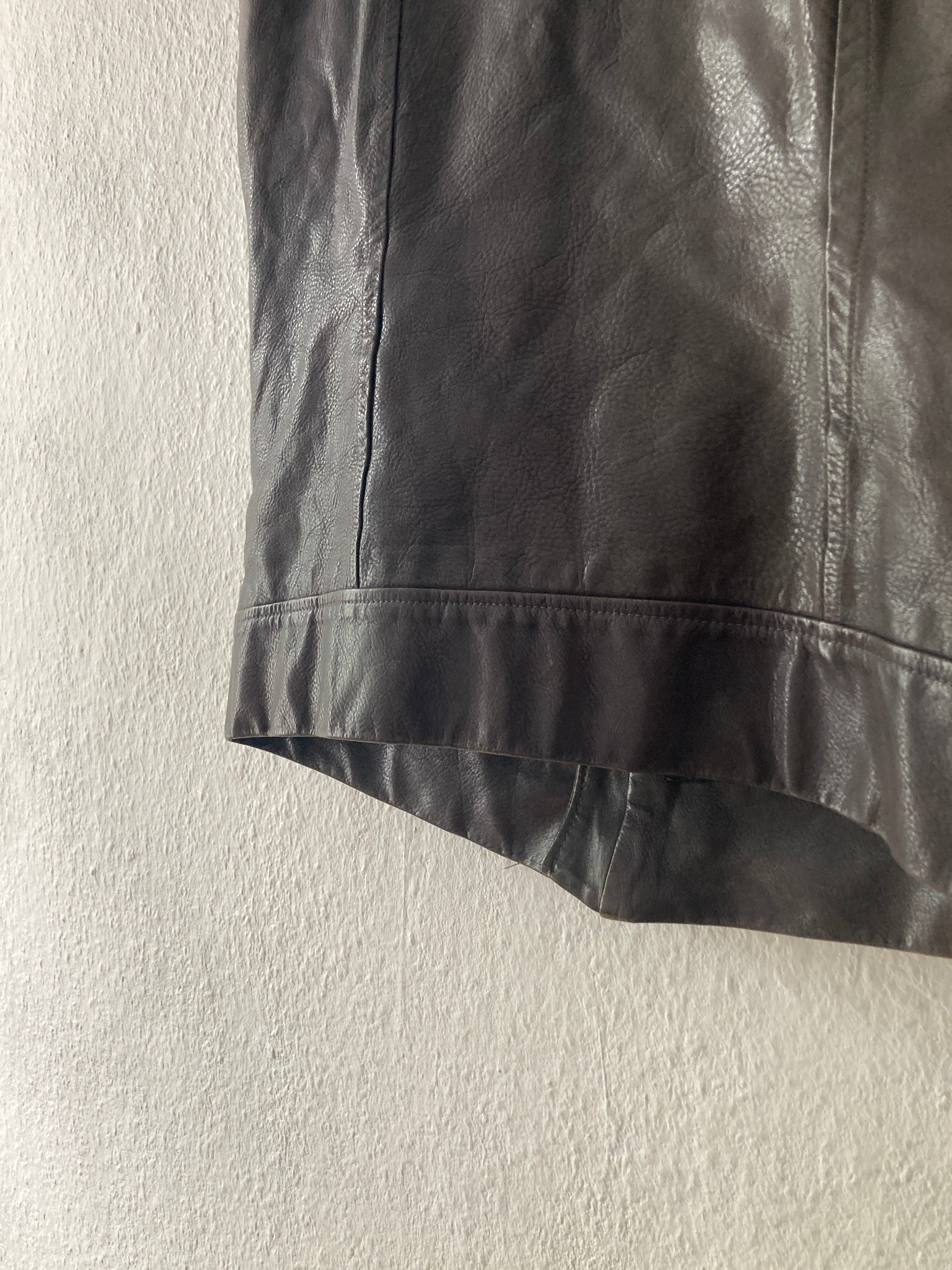 S/S 09 "STRUTTER" Dark Shadow Calf Leather Vest Rick Owens M