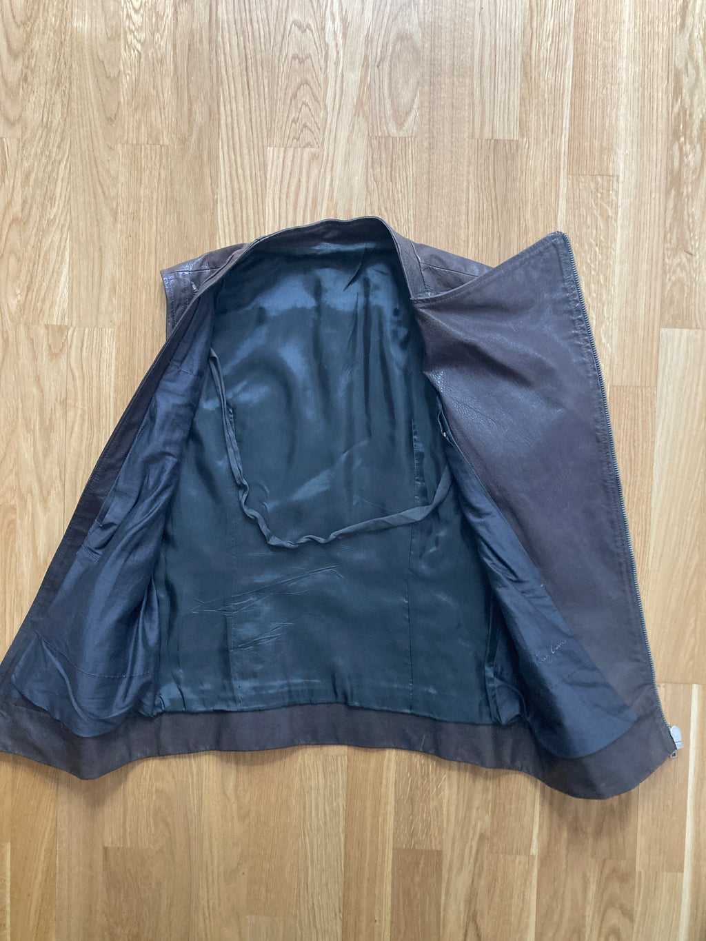 S/S 09 "STRUTTER" Dark Shadow Calf Leather Vest Rick Owens M