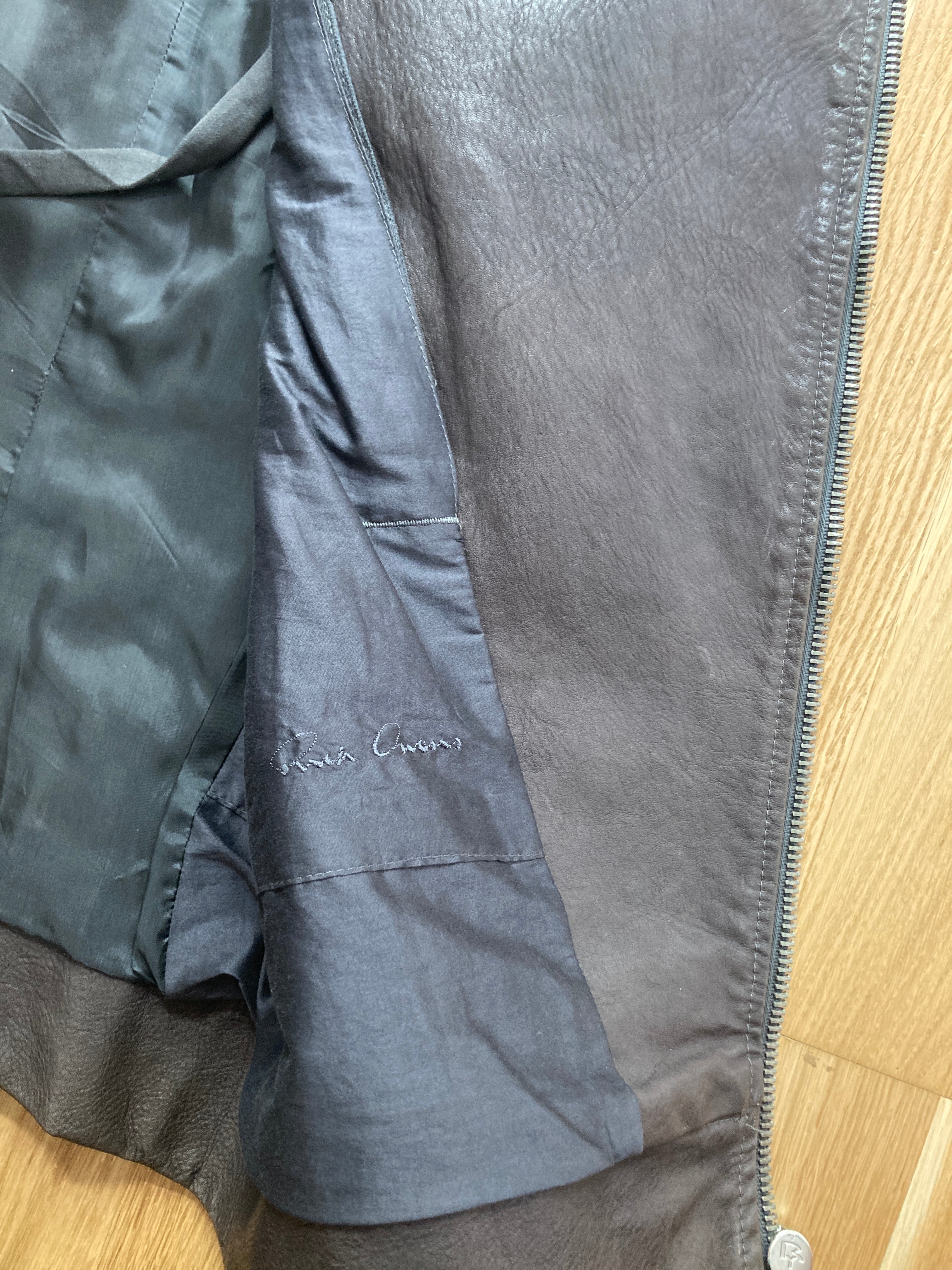 S/S 09 "STRUTTER" Dark Shadow Calf Leather Vest Rick Owens M