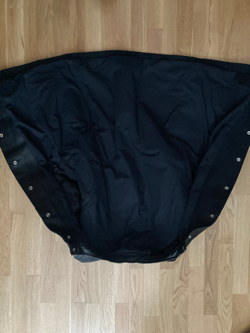 F/W 12 "MOUNTAIN" Runway Horse Leather Moleskin Worker Jacket in Black