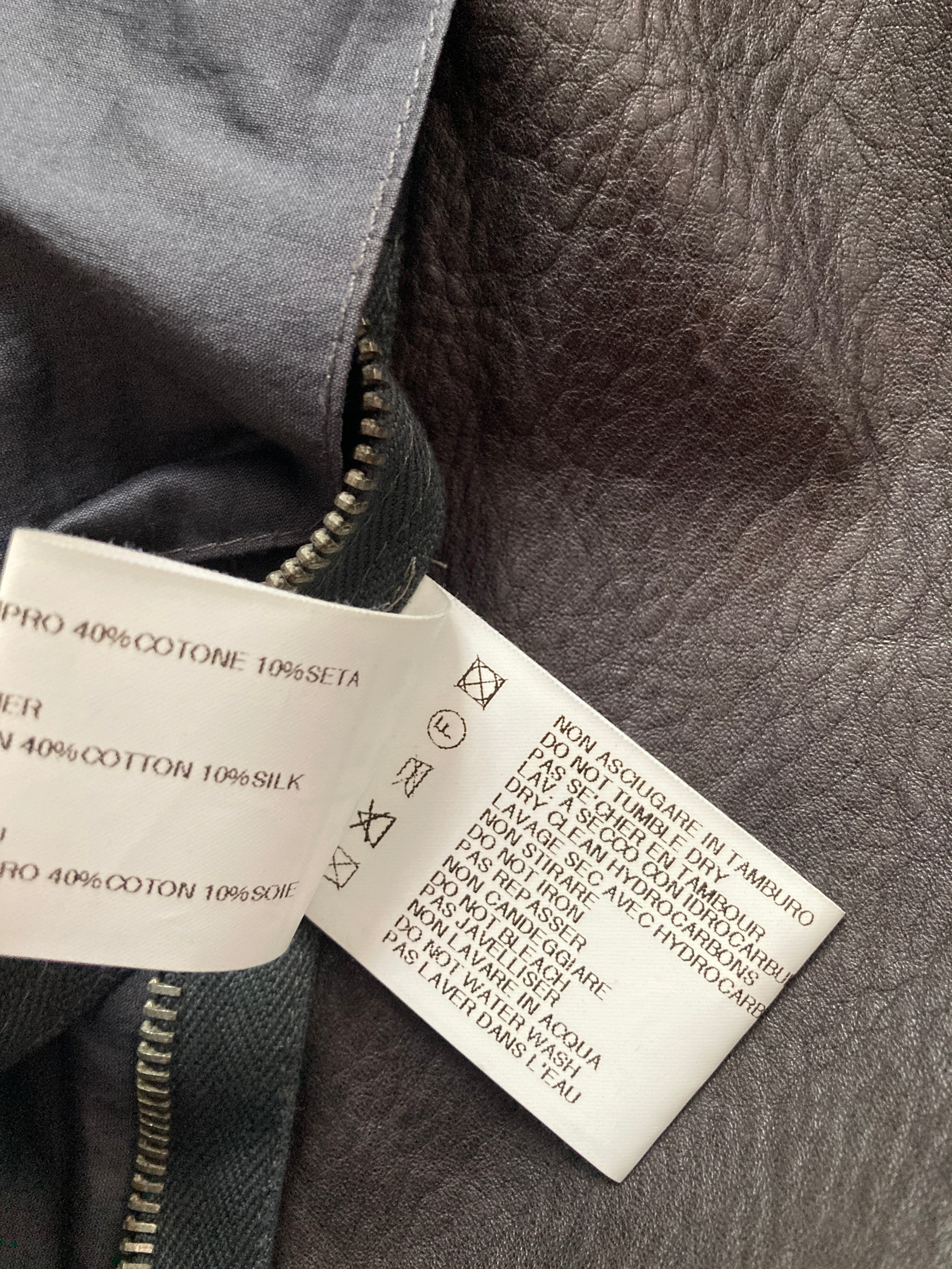 S/S 09 "STRUTTER" Dark Shadow Calf Leather Vest Rick Owens M