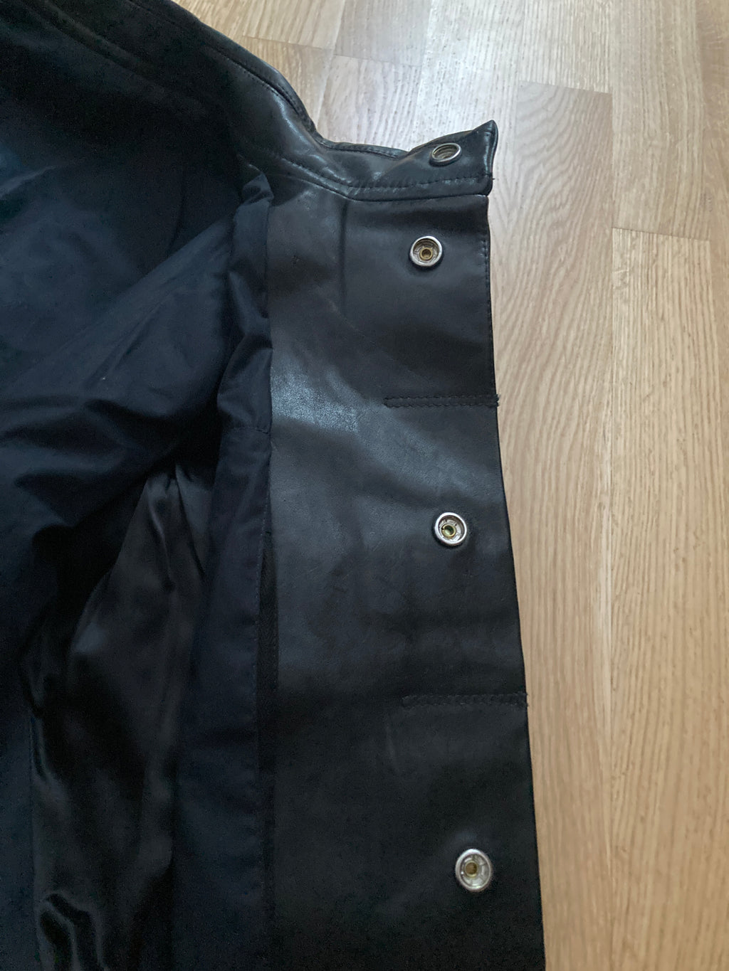 F/W 12 "MOUNTAIN" Runway Horse Leather Moleskin Worker Jacket in Black