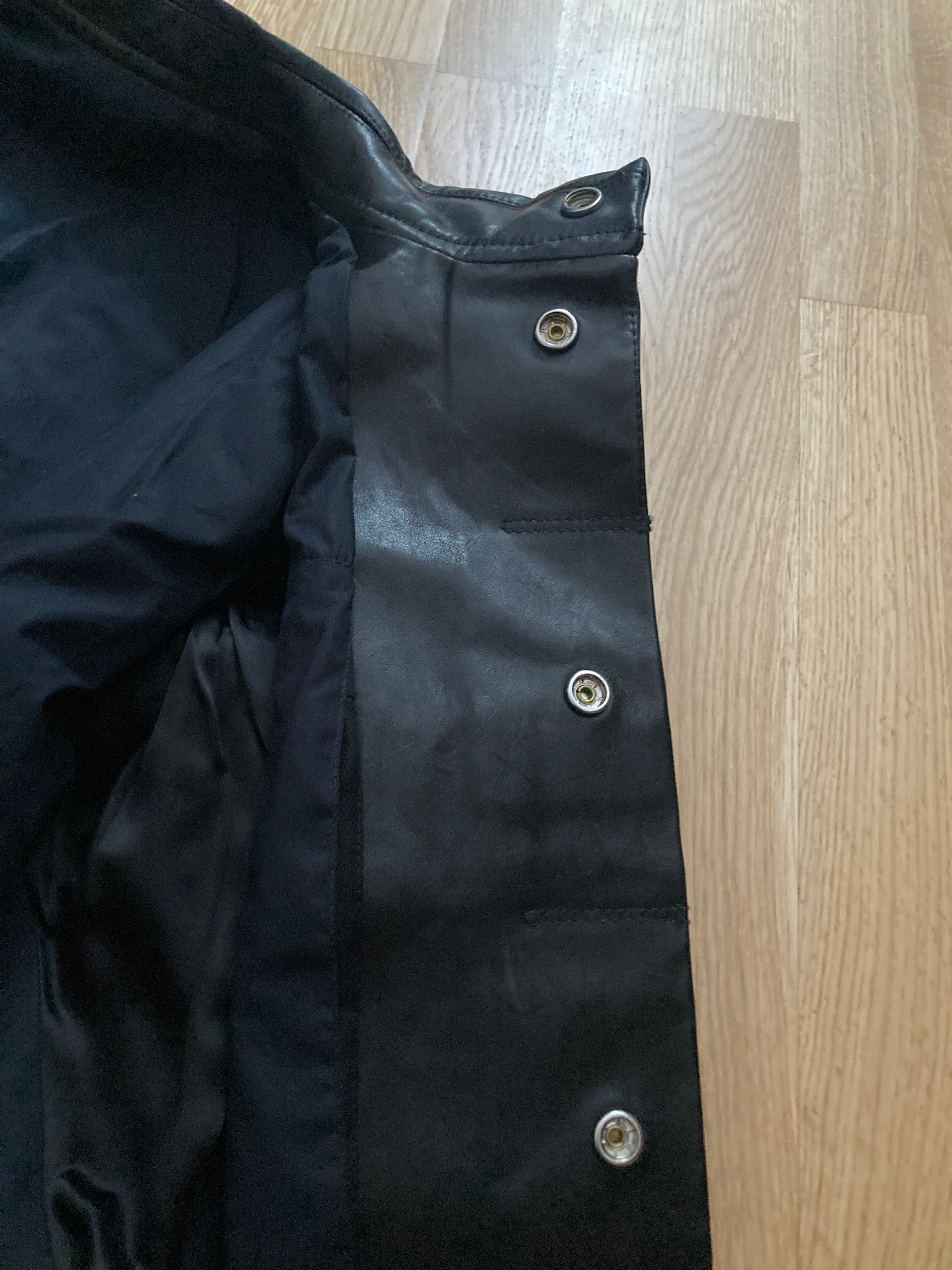 F/W 12 "MOUNTAIN" Runway Horse Leather Moleskin Worker Jacket in Black