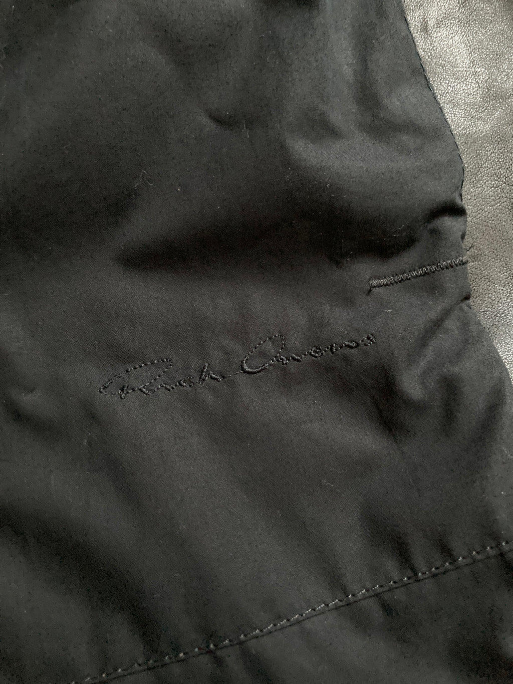 F/W 12 "MOUNTAIN" Runway Horse Leather Moleskin Worker Jacket in Black
