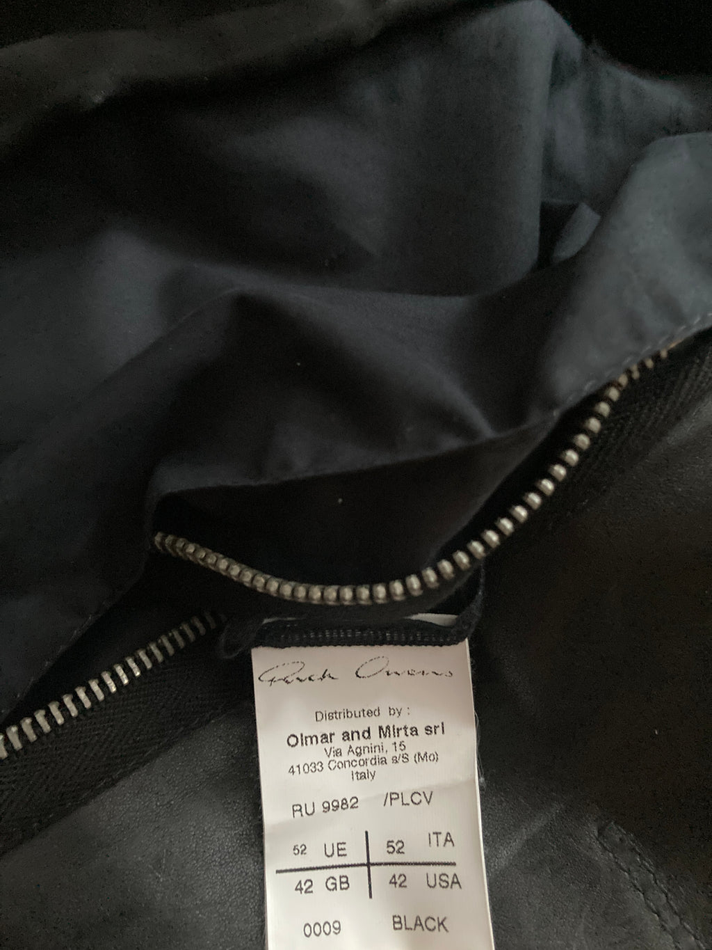F/W 12 "MOUNTAIN" Runway Horse Leather Moleskin Worker Jacket in Black